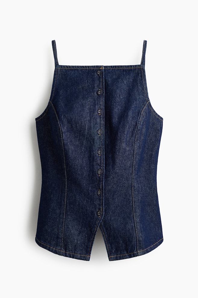 Denim Vest - Dark denim blue/Denim blue - 1