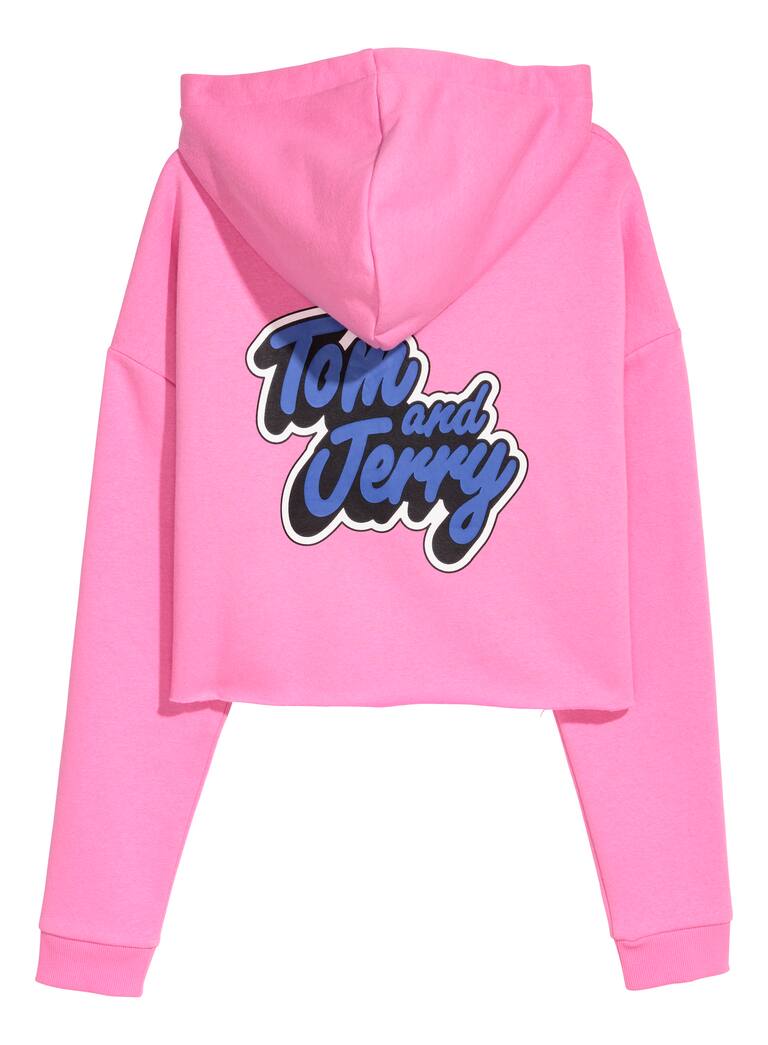 H&M】shocking pink パーカー♡｜長袖