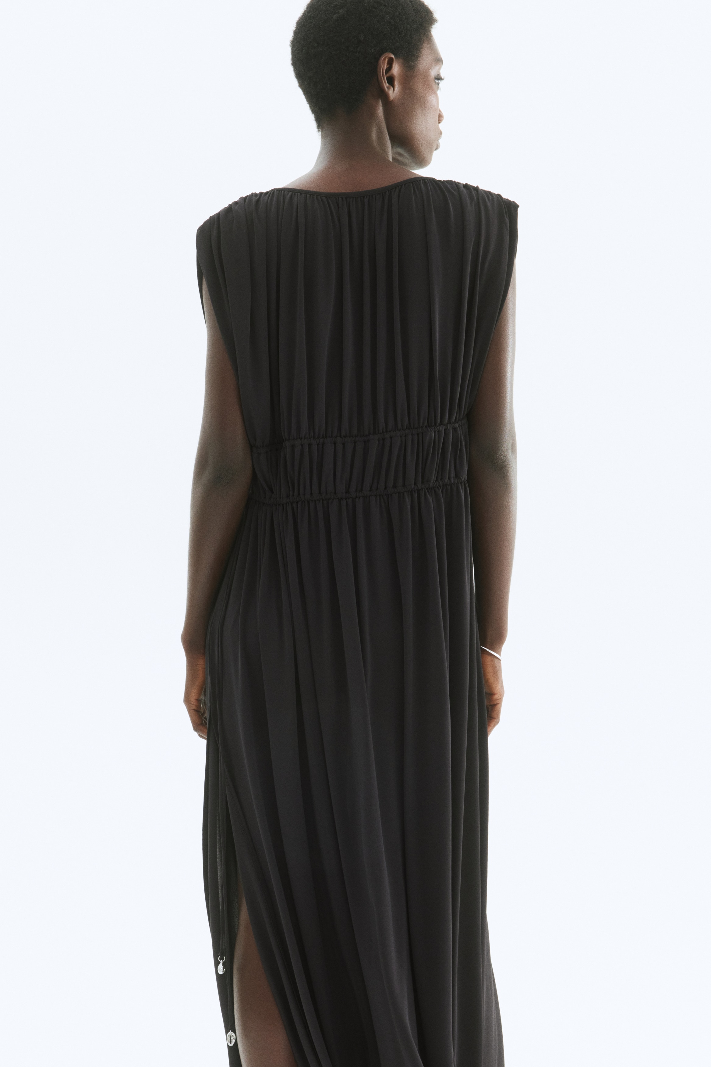 a line black long dress A Line Sweetheart Black Long Prom Dress with Beading, Black / 0
