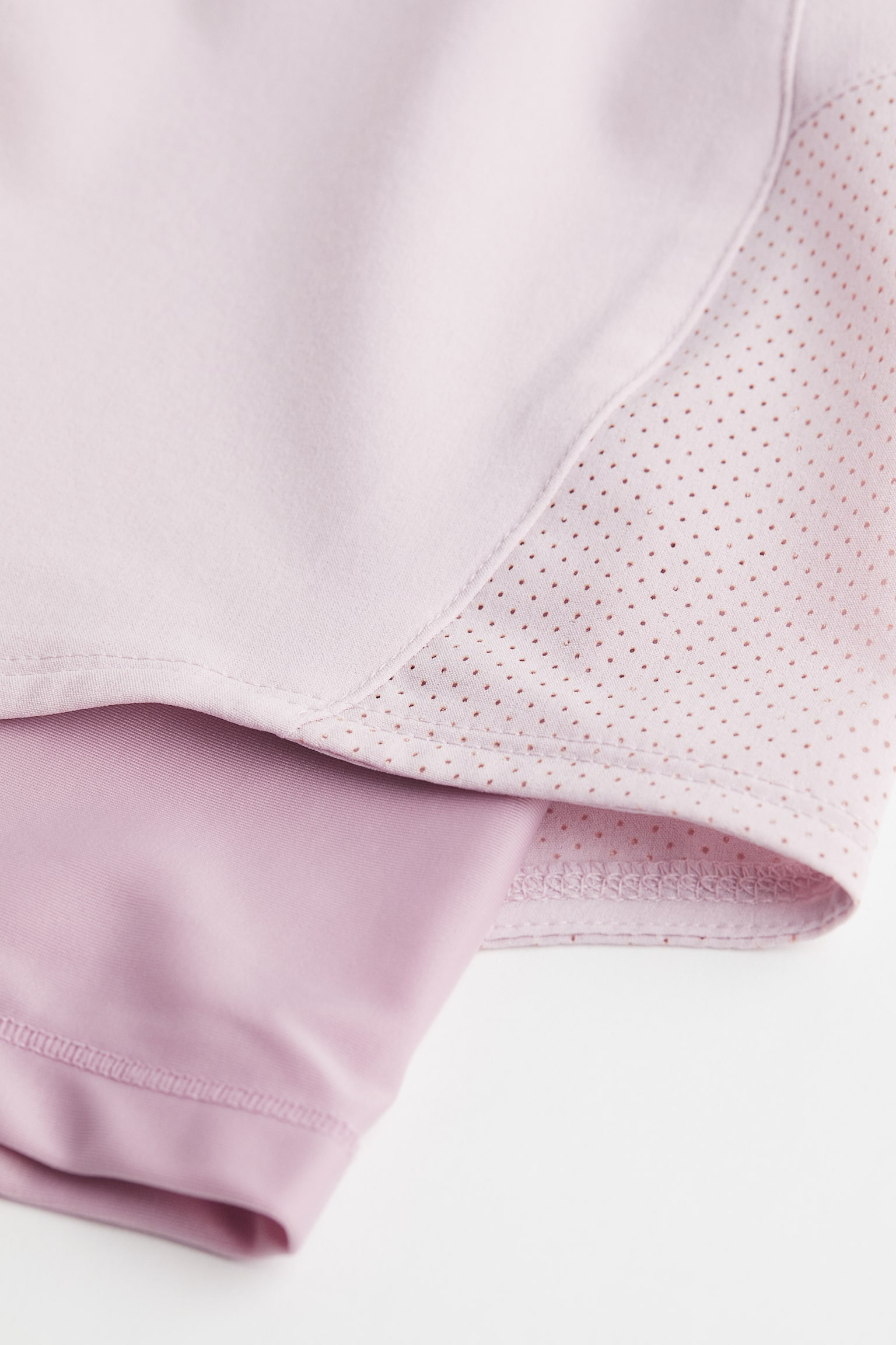 DryMove™ Double Layered Activewear Shorts - Light pink/Black/Light pink/Light yellow/Light blue/Lime green/White - 2