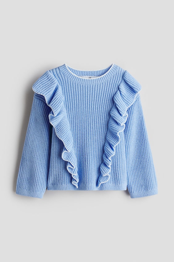 Детские свитеры H&M Ruffle-Trimmed Sweater