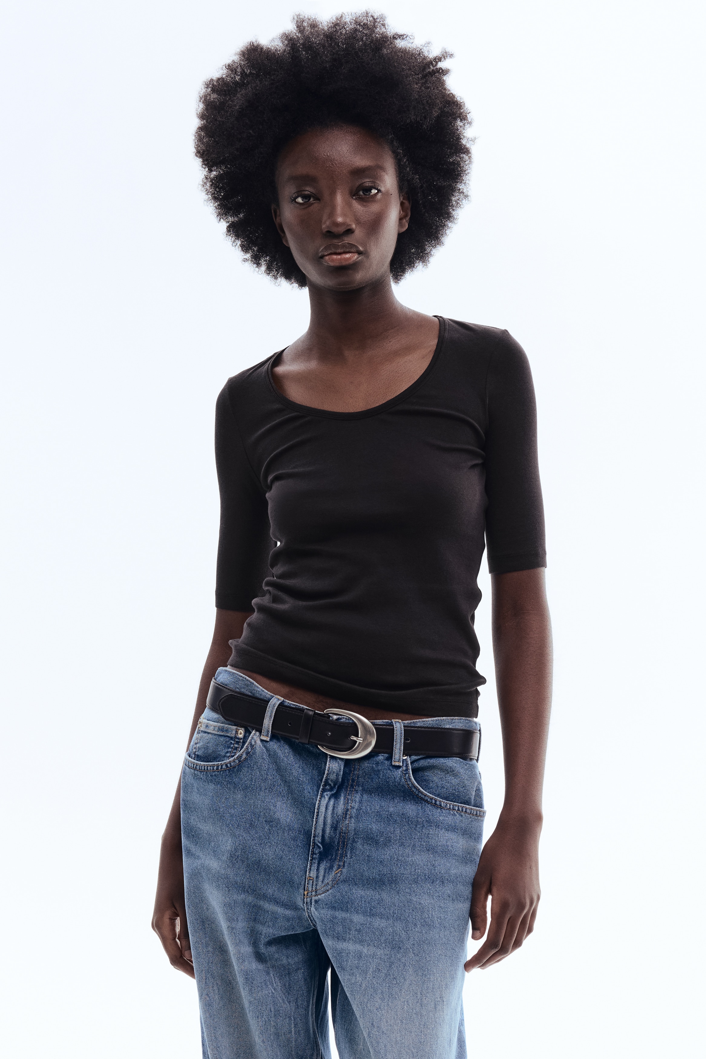 Scoop-Neck Pima Cotton Top from H&M - $19.99