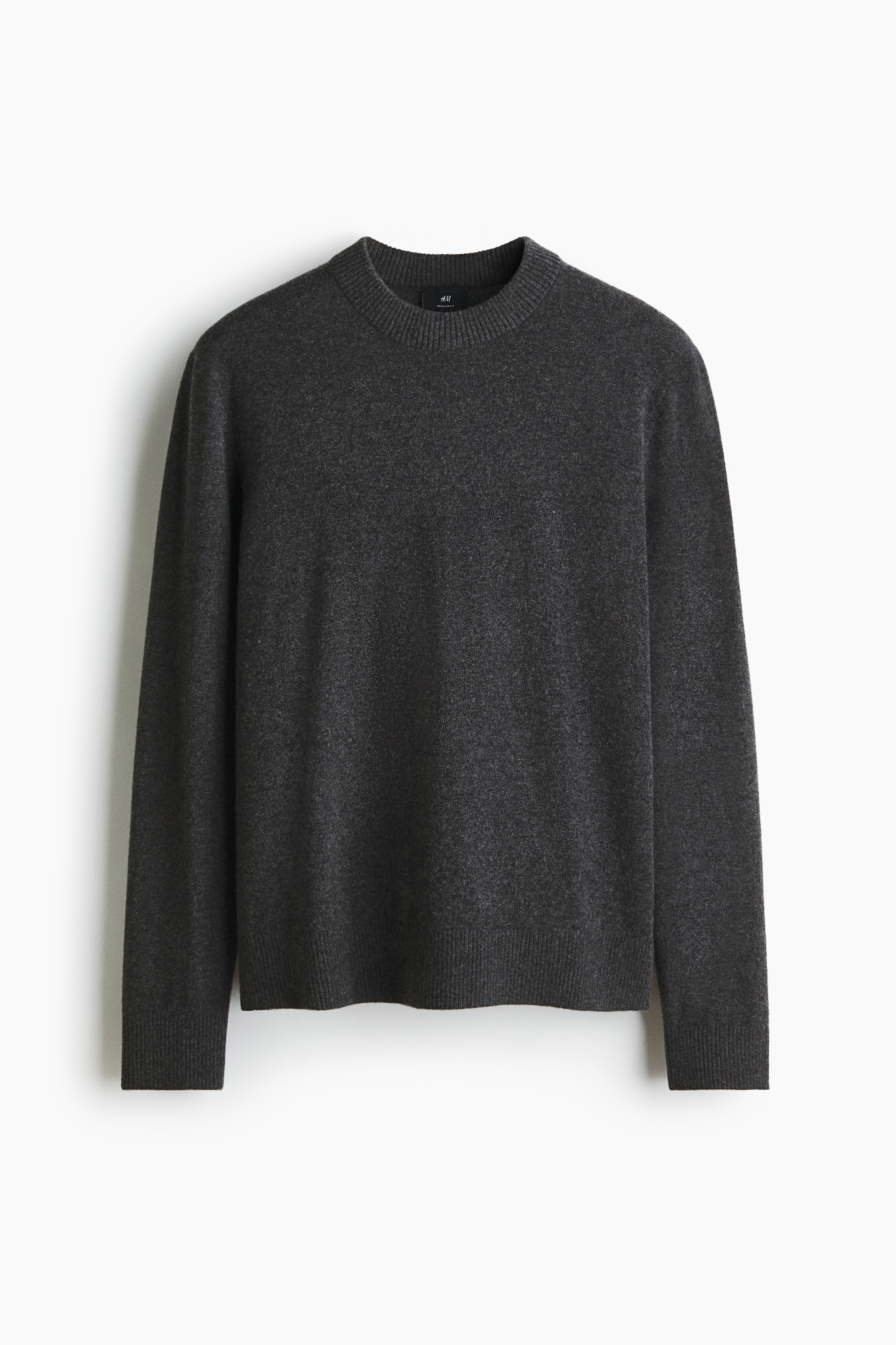 H & M - レギュラーフィット カシミヤセーター - グレー H & M - レギュラーフィット カシミヤセーター - グレー