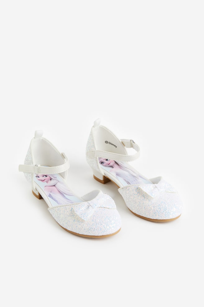 Glittery shoes - White/Frozen/Pink/Disney Princesses/Turquoise/Aladdin