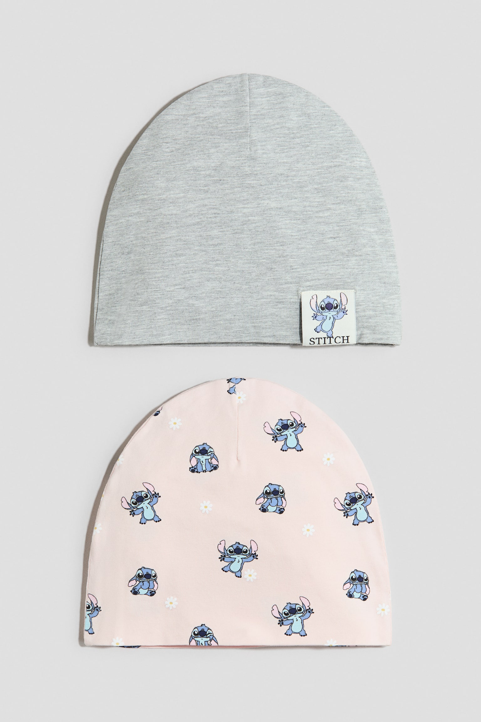 Berretti in cotone 2 pezzi - Rosa chiaro/Lilo & Stitch/Rosa/Bluey