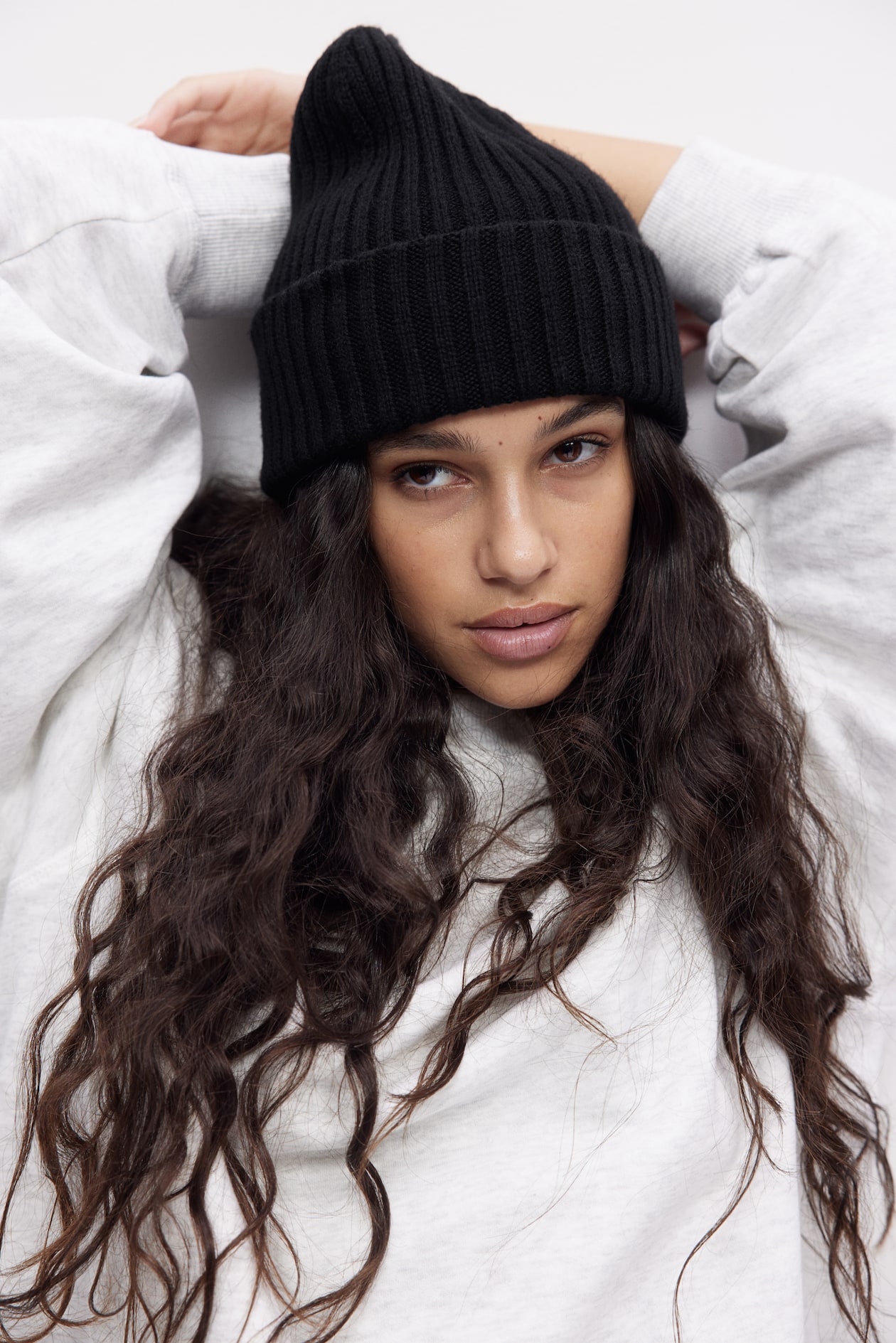 Rib-Knit Beanie - Black - Ladies | H&M US