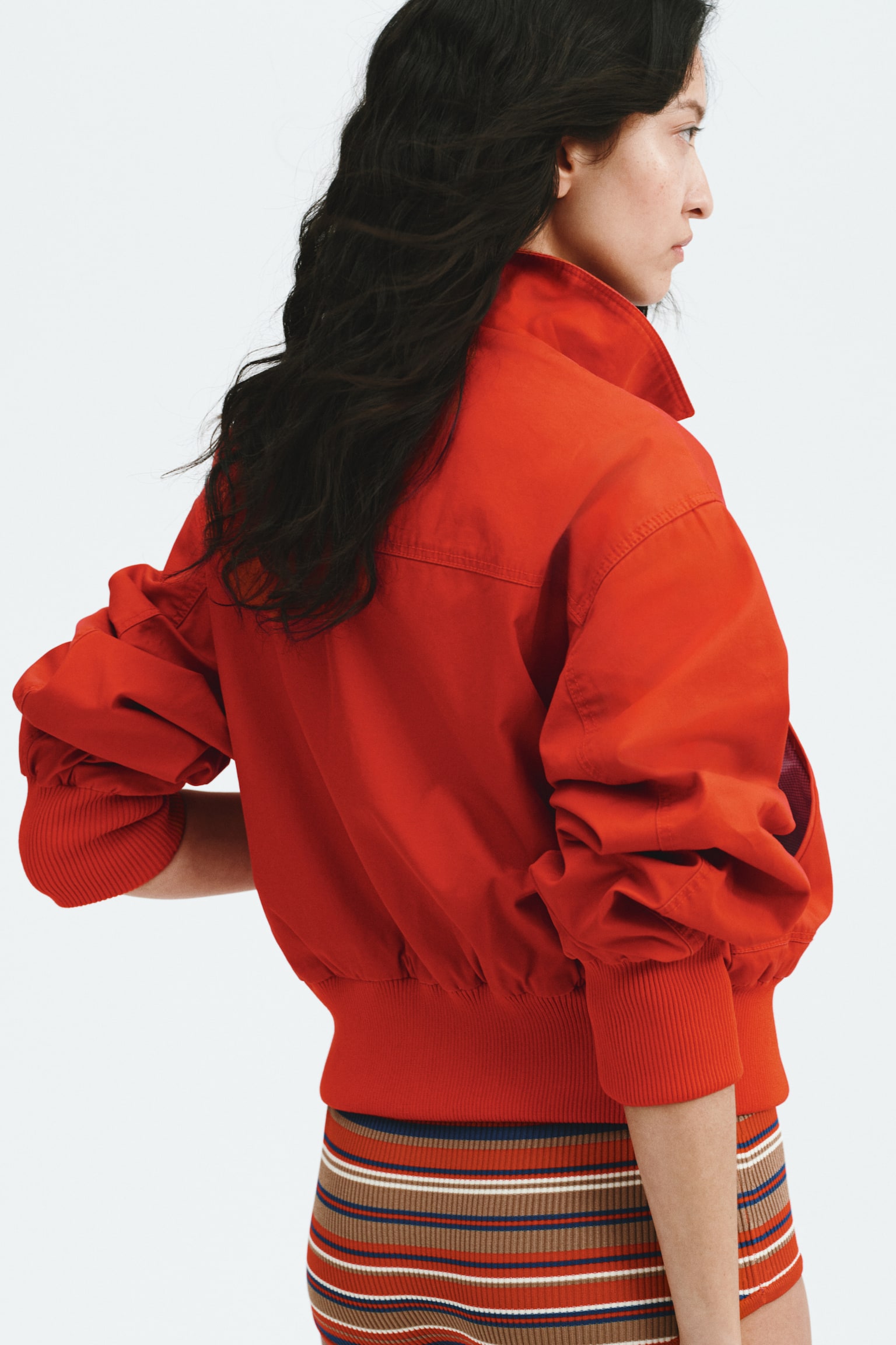 Cotton twill jacket - Red - 4