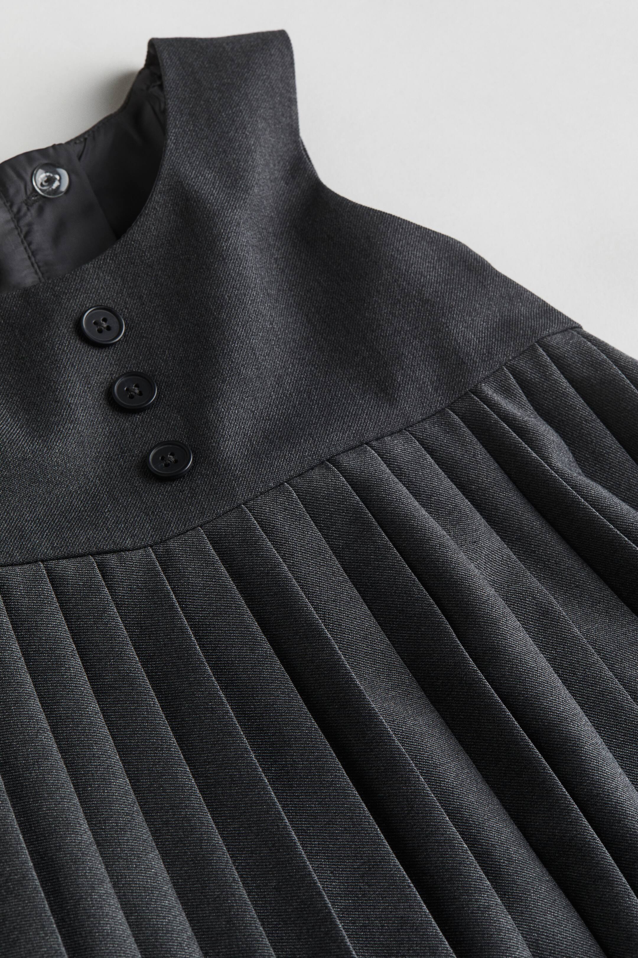 拡大画像を表示: プリーツワンピース - ダークグレー - Kids | H&M JP 2