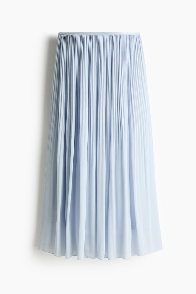 Plissé Skirt - Light blue/Beige/leopard print/Ivory - 1