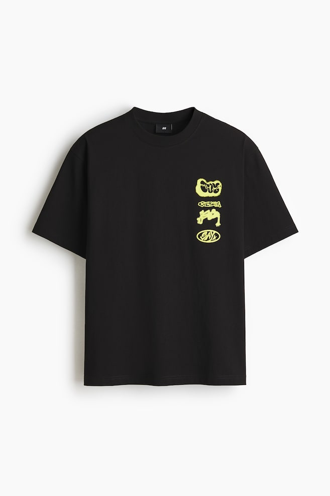Loose Fit Printed T-shirt - Black/Culture/Blue/Tie-dye - 1