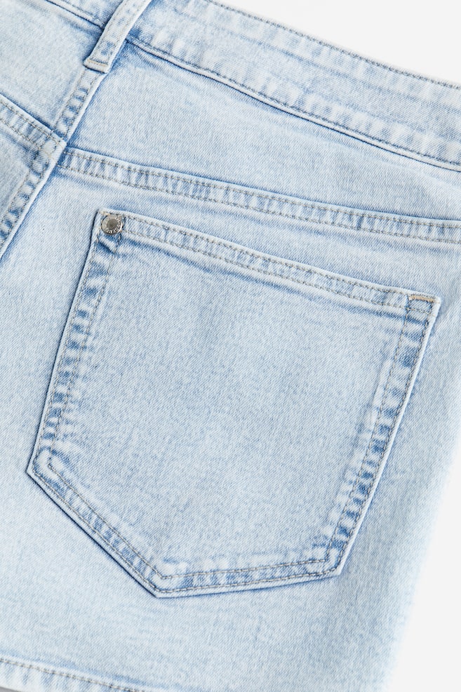 Short en jean - Bleu denim pâle/Noir - 5