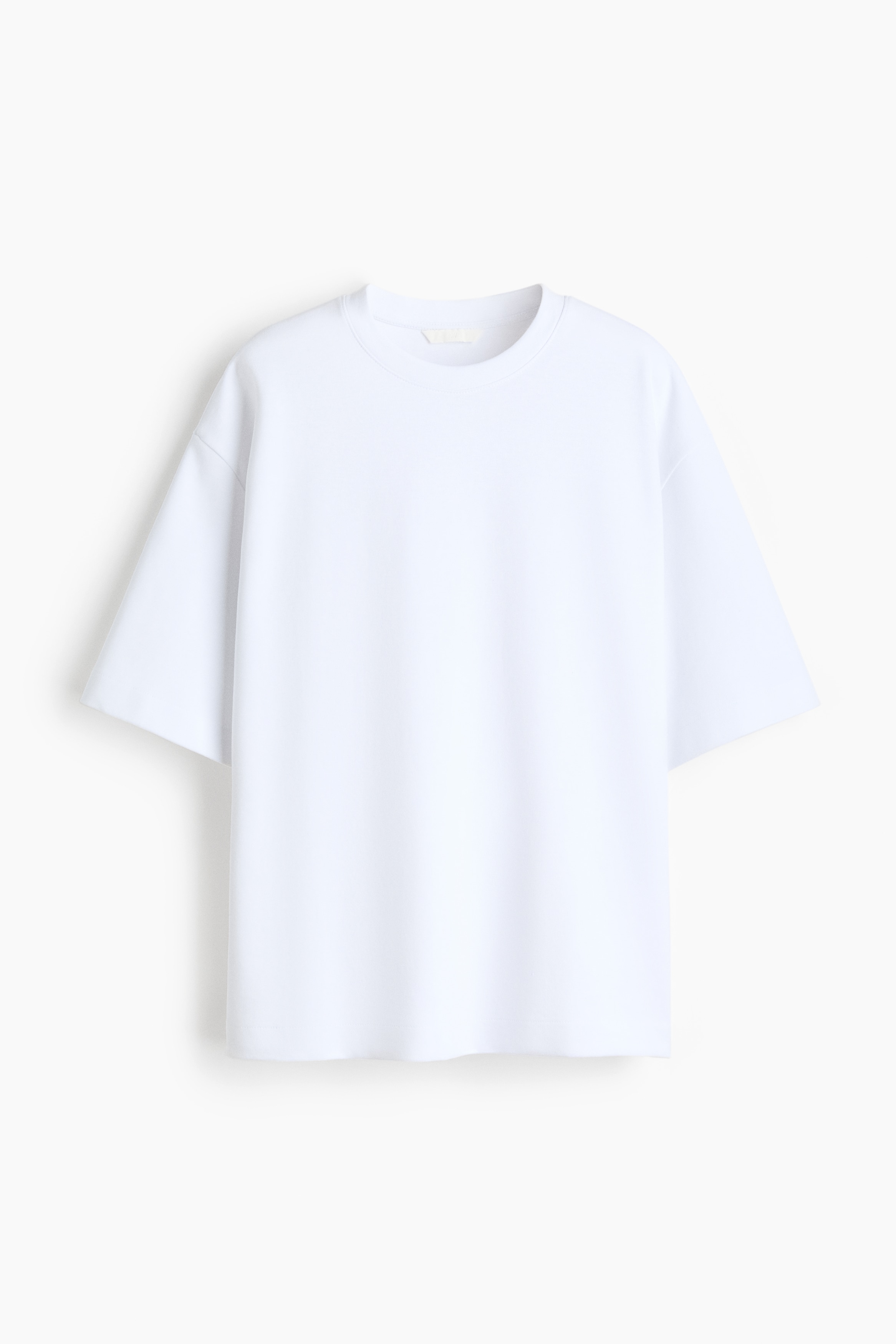 T-shirt en interlock - Blanc/Noir/Violet ancien