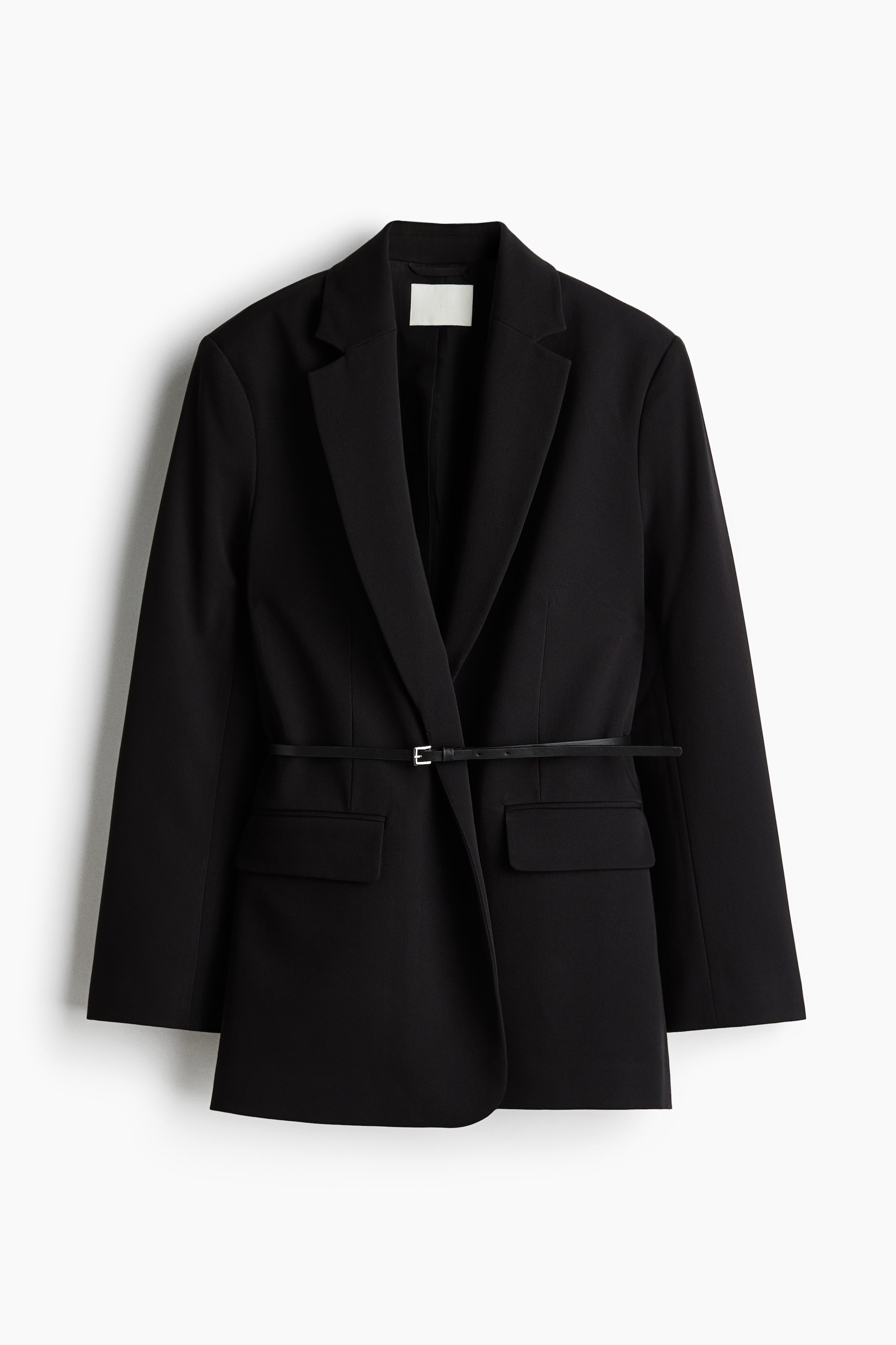 View larger image: Belted Jacket - Black - Ladies | H&M US 4