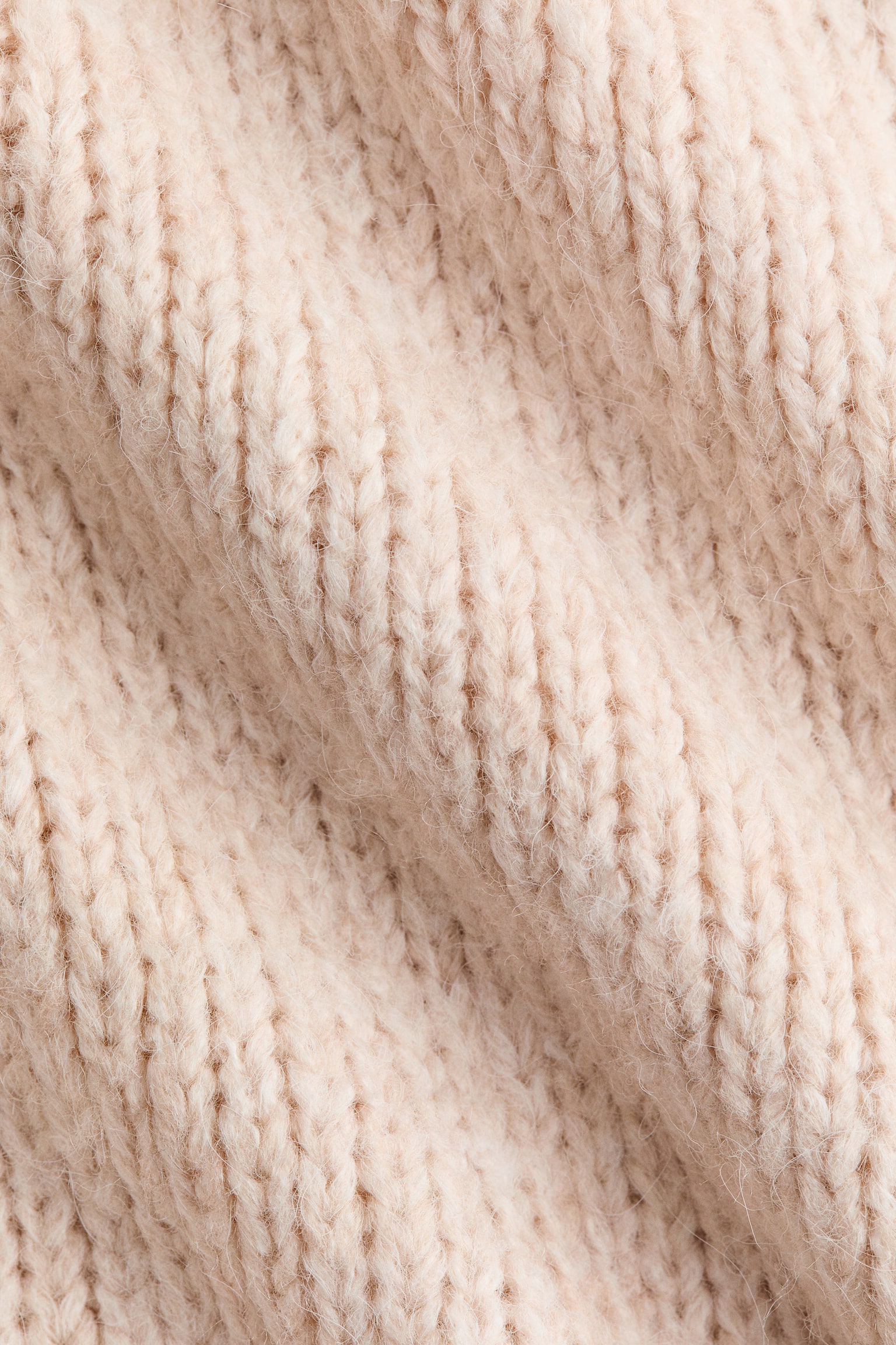 Oversized jumper - Light beige/Beige marl - 5