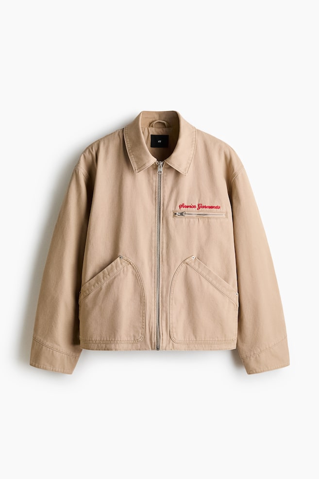 Jacke im Workwear-Look - Beige/Workwear Essentials/Dunkelgrau - 1