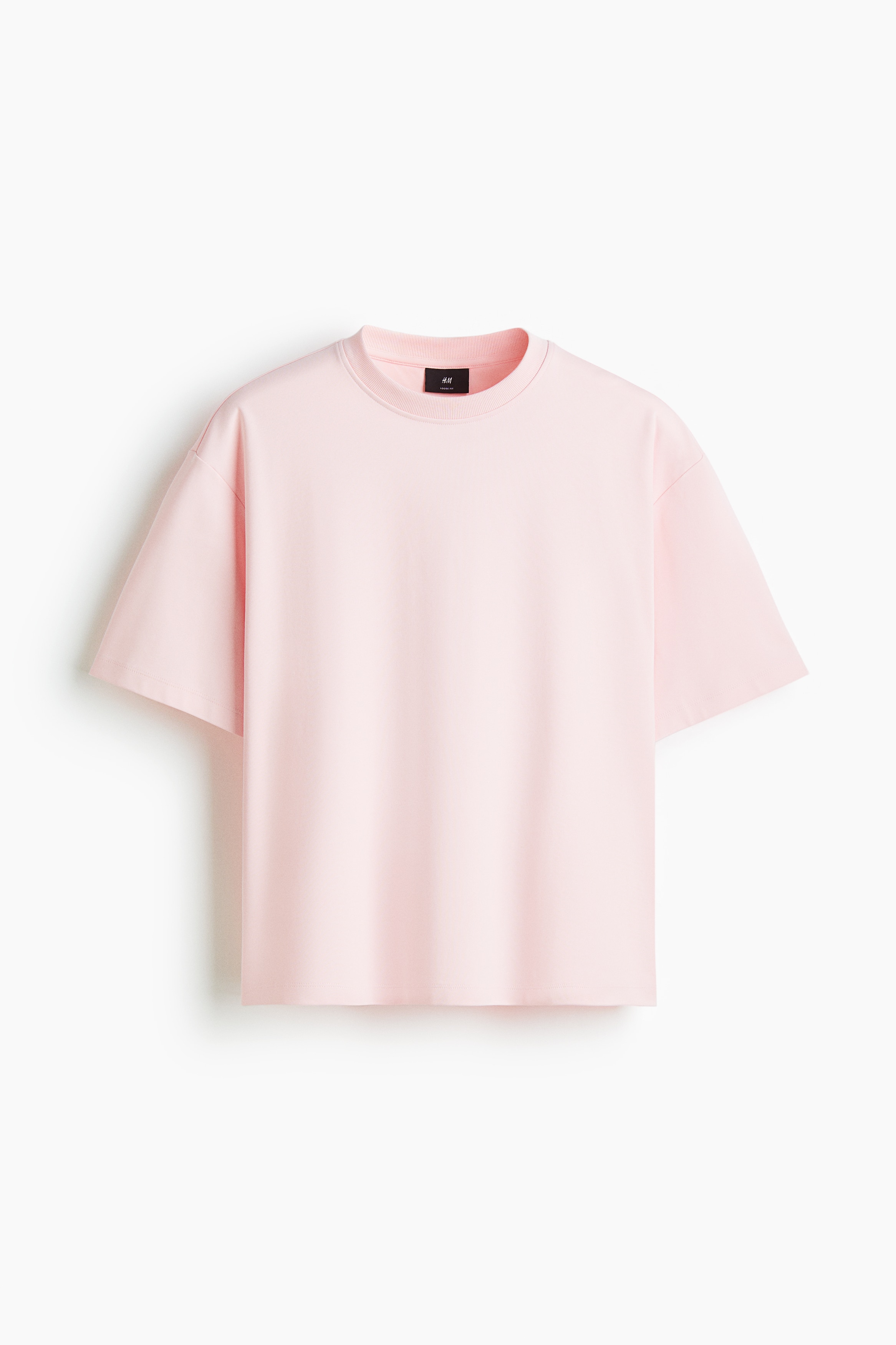 Loose Fit Boxy-style T-shirt - Pink/Beige/Light blue/White/Dark khaki green/Black