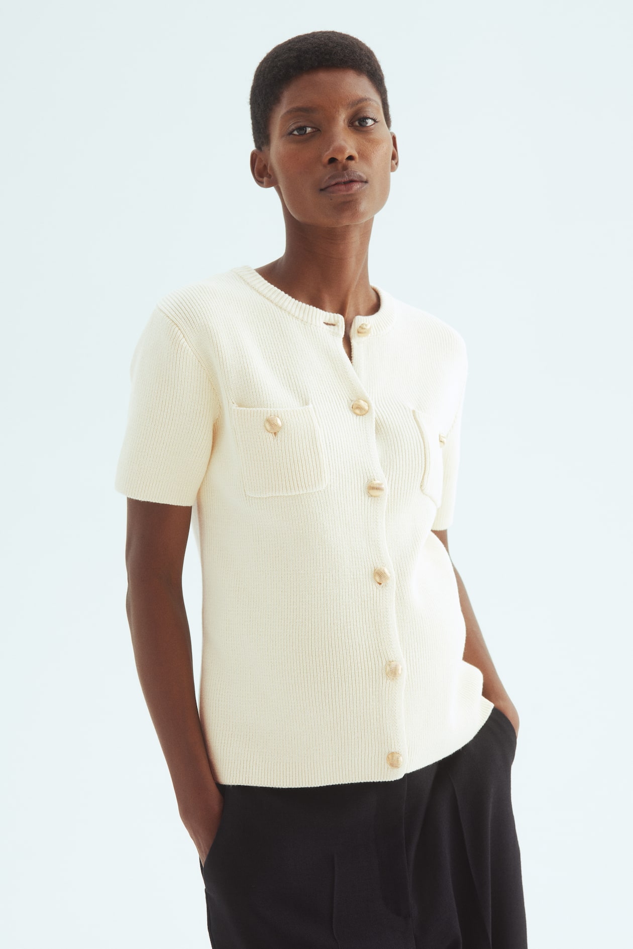 MAMA Rib-Knit Cardigan - image 2
