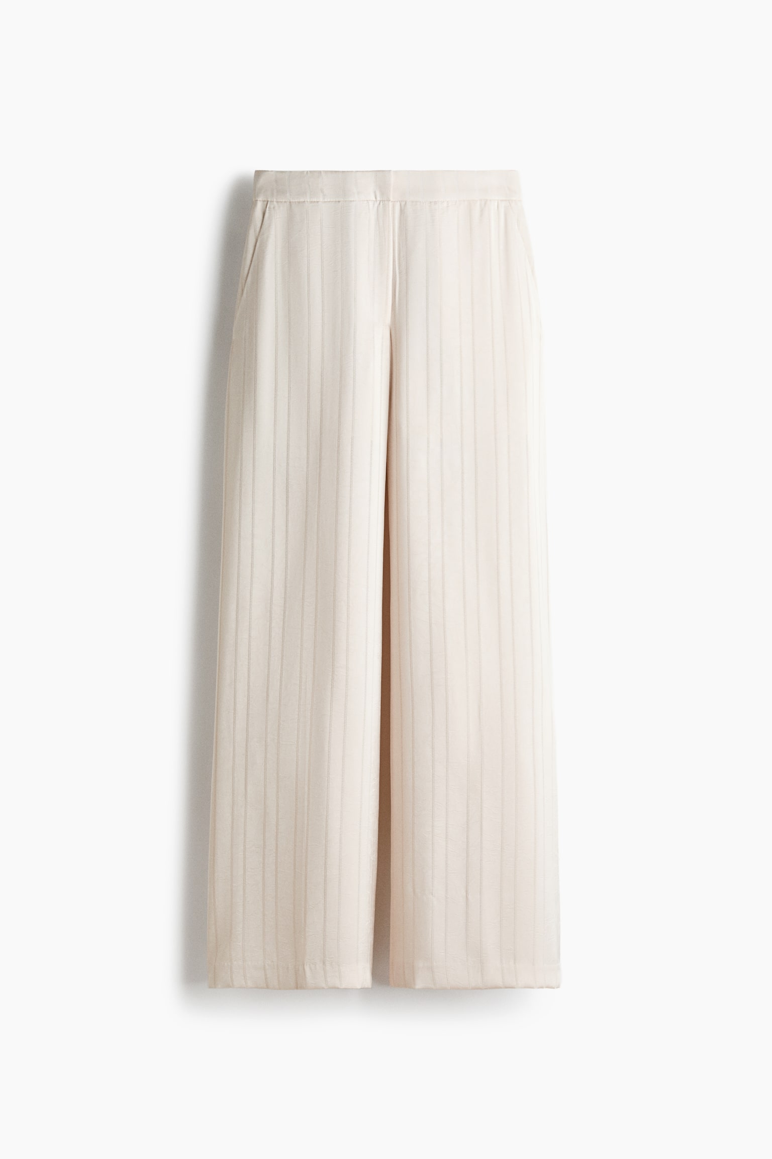 Wide-Leg Dress Pants - Cream/striped/Golden olive/striped/Black/patterned