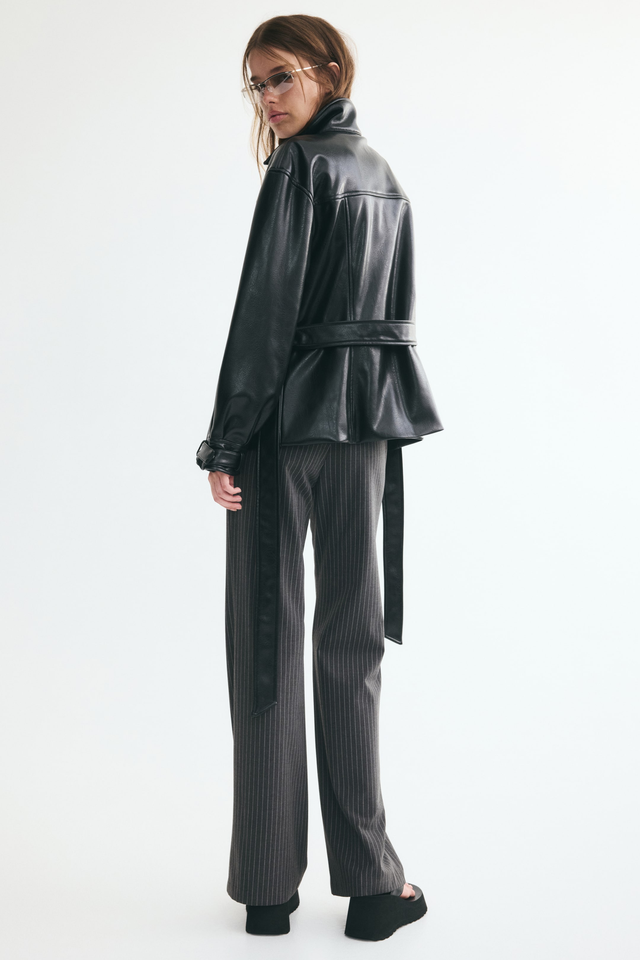 Low-Waist Twill Pants