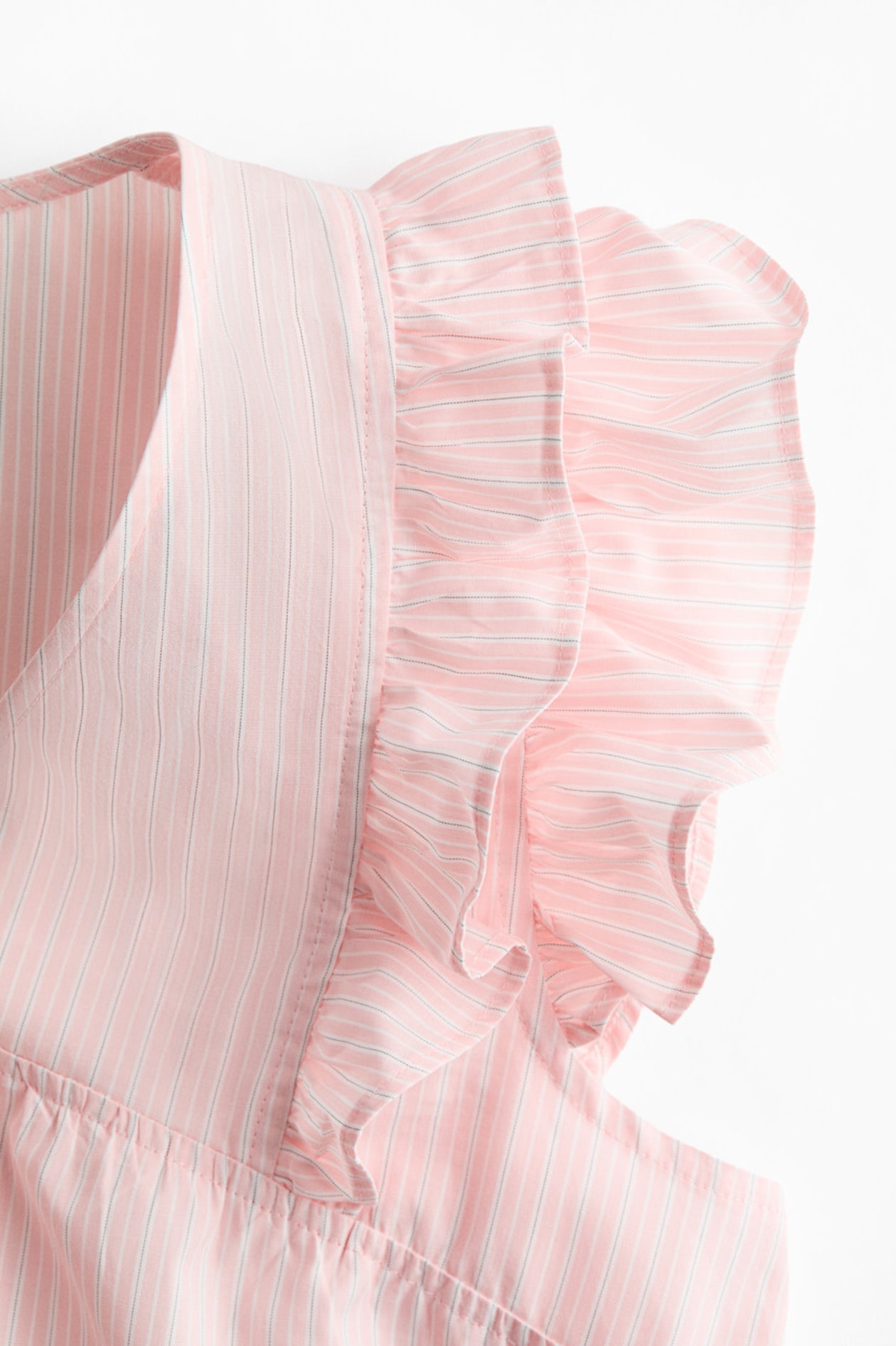 Frill-trimmed cotton poplin top - image 4