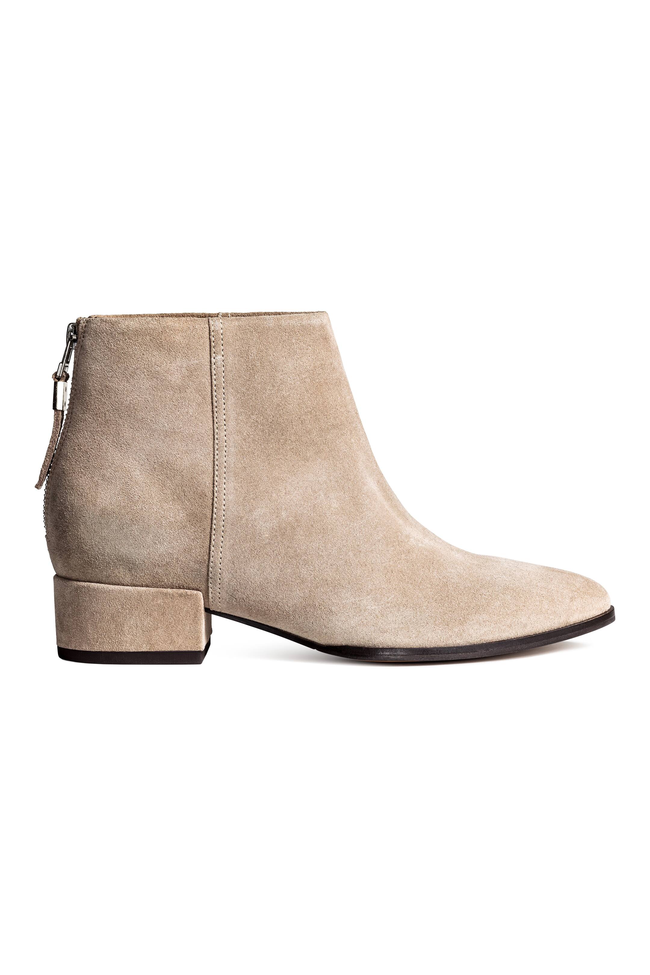 View larger image: Suede ankle boots - Light beige - Ladies | H&M GB 1