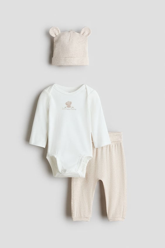 Детский комплект H&M из хлопкового трикотажа (3 предмета)