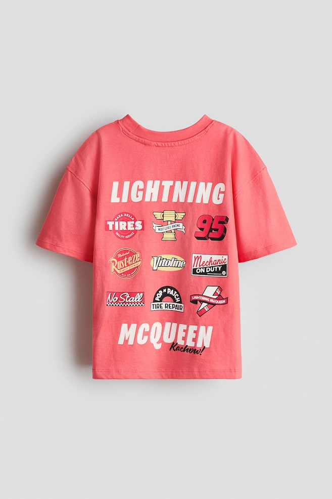 Oversized Printed T-Shirt - Red/Cars/Dark gray/Lilo & Stitch/Bright blue/Hot Wheels/Green/Minecraft/Green/Among Us/White/Stumble Guys/Gray melange/Minecraft/Blue/Sesame Street - 3
