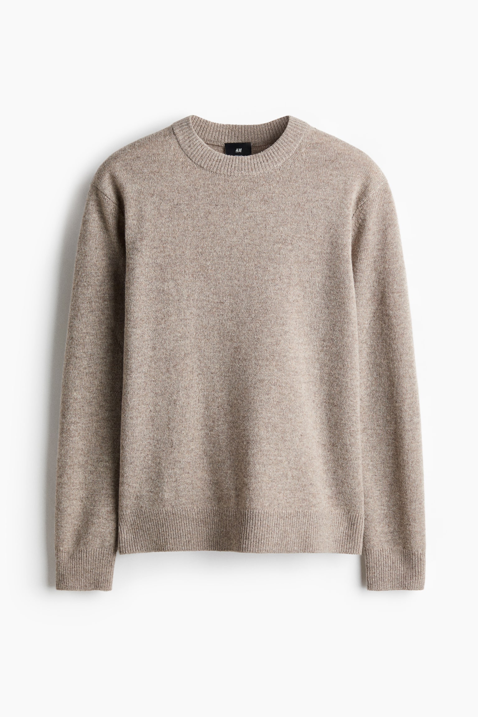 Wełniany sweter Regular Fit - Brązowoszary/Ciemnobrązowy/Zakurzony błękit/Zakurzona zieleń - 1