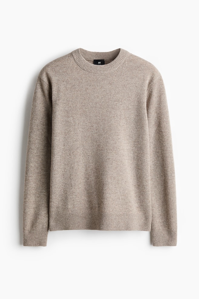 Regular Fit Wool jumper - Mole/Dark brown/Dusty blue/Dusty green - 1