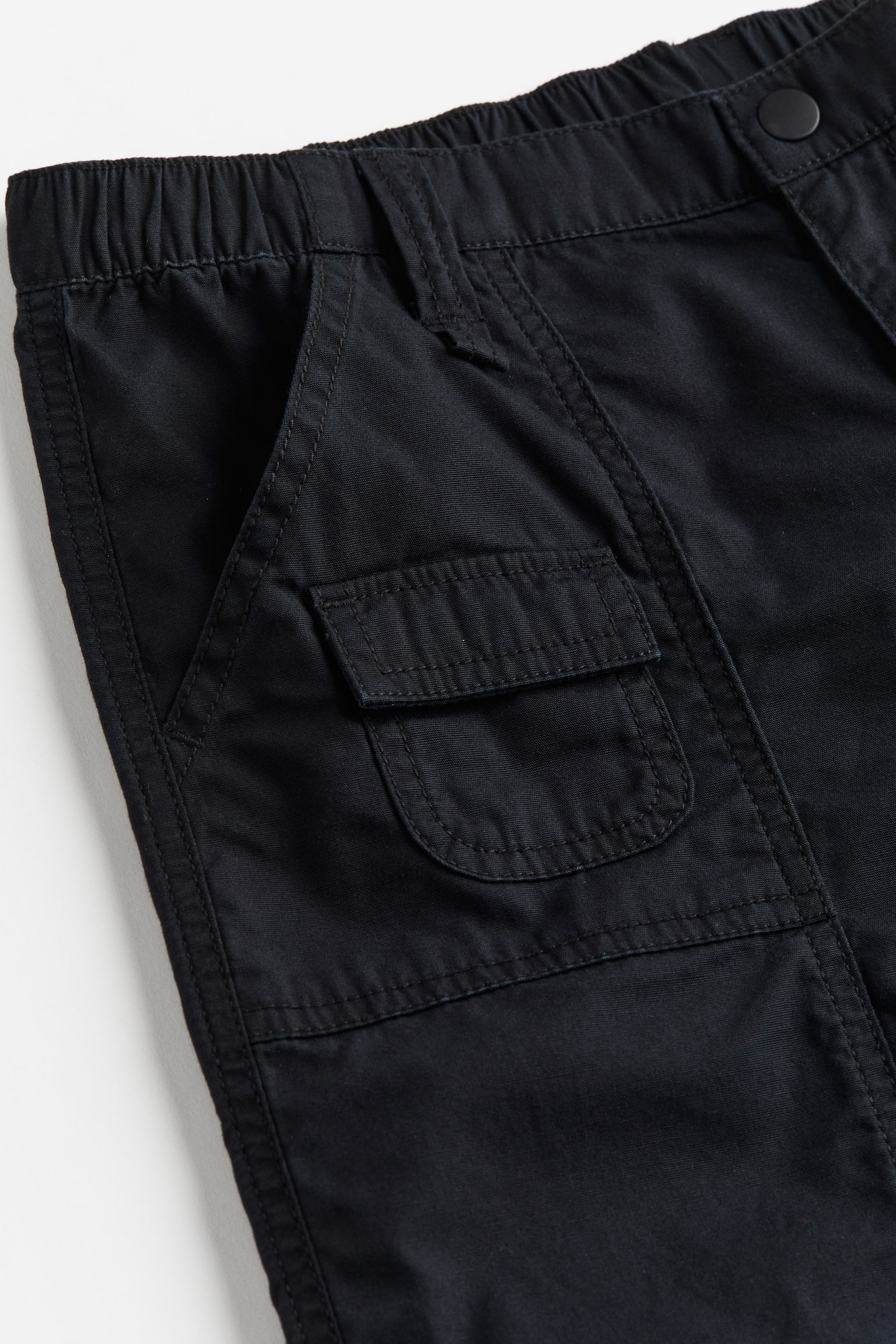 Canvas cargo trousers - Black/Grey - 6