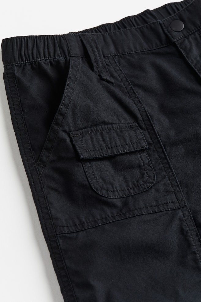 Pantalon cargo en toile - Noir/Beige clair/Gris/Beige clair/dc - 6