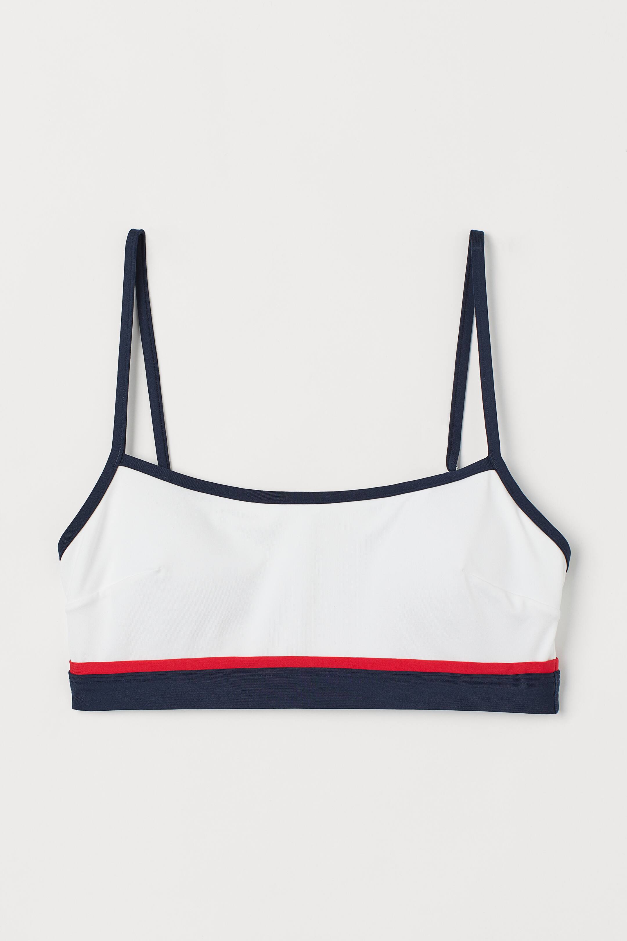 Se større billede: Bikinitop - Hvid/Marineblå - DAME | H&M DK 1