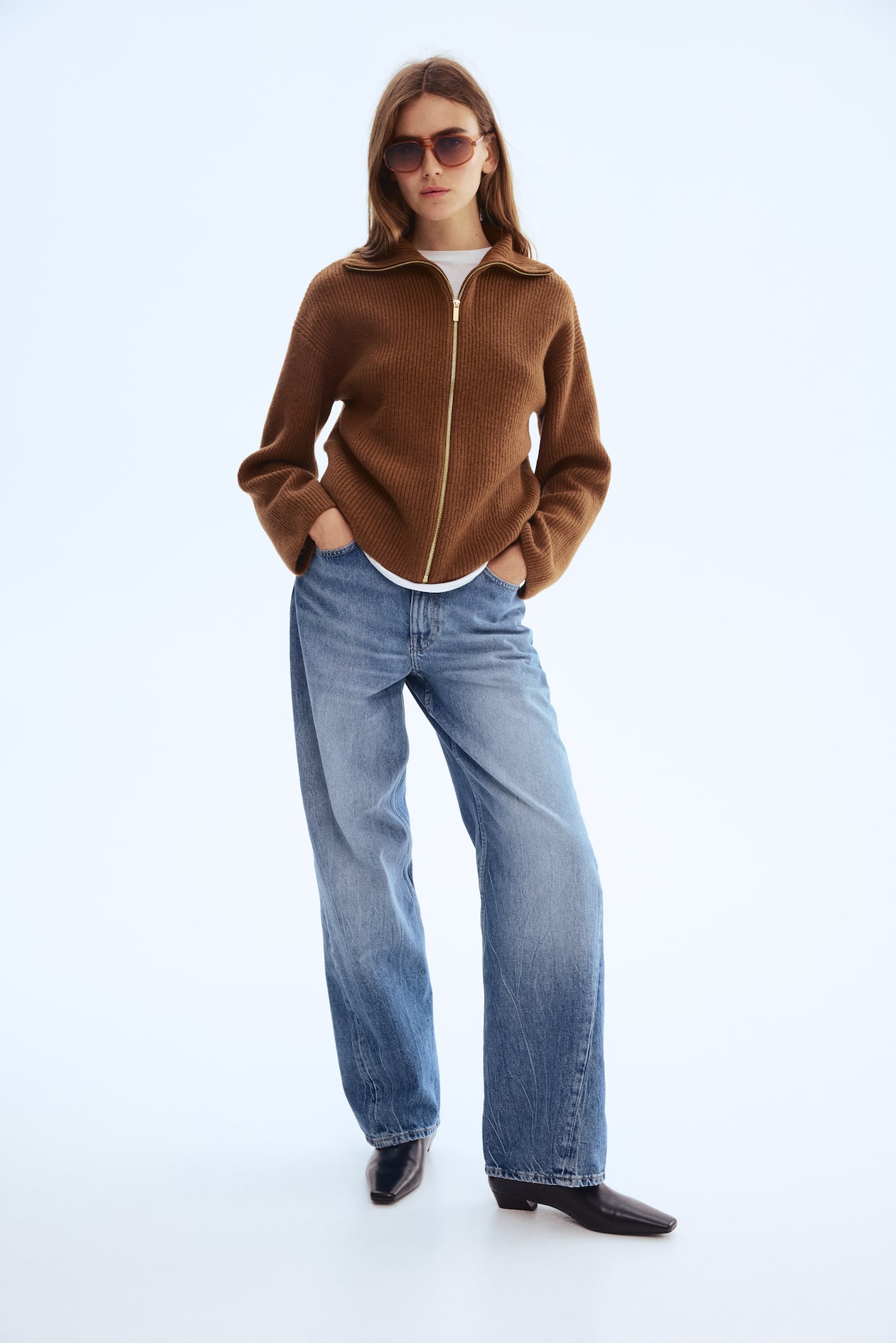 Cardigan with Zipper - image 2