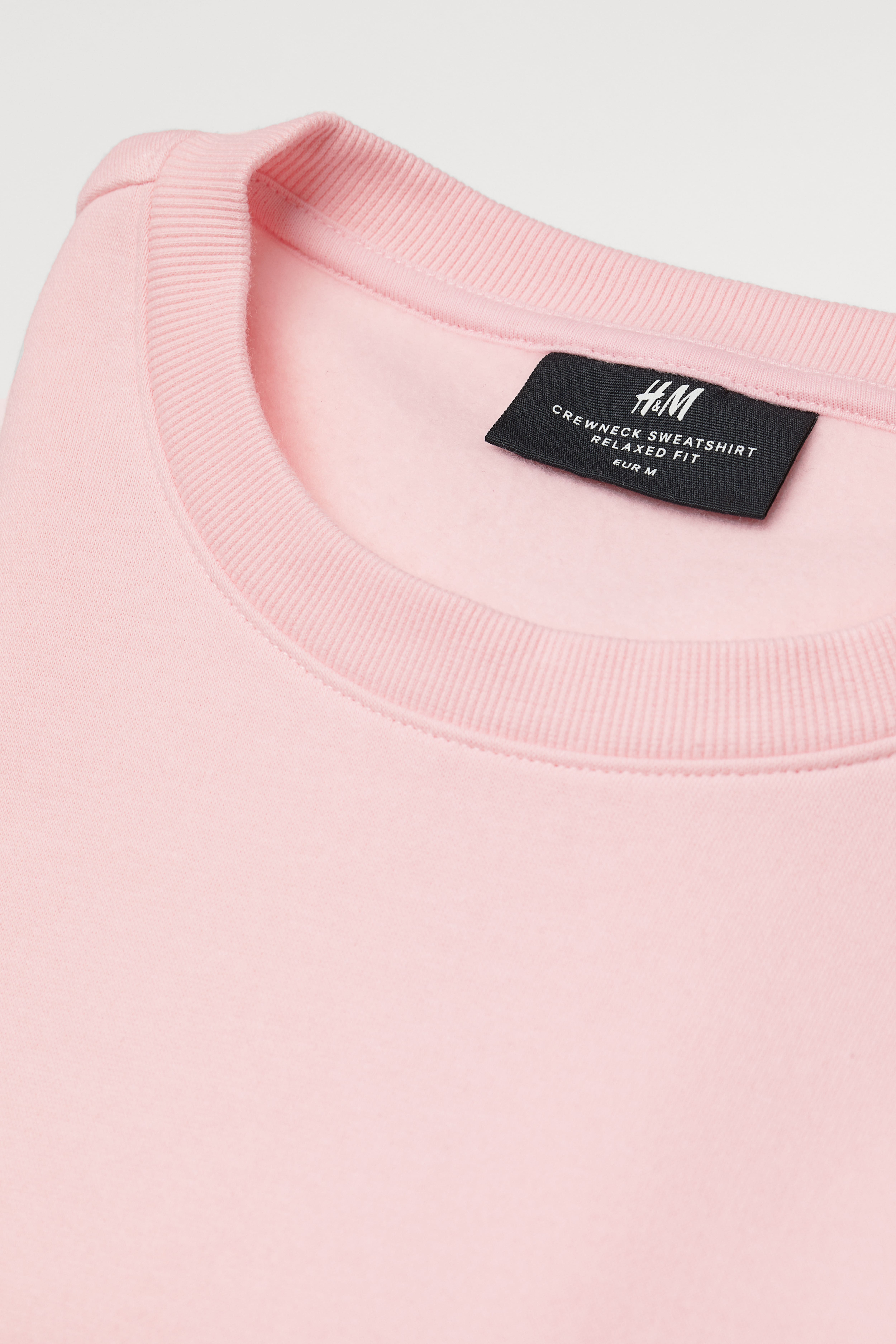 H&m pink sweatshirt mens best sale