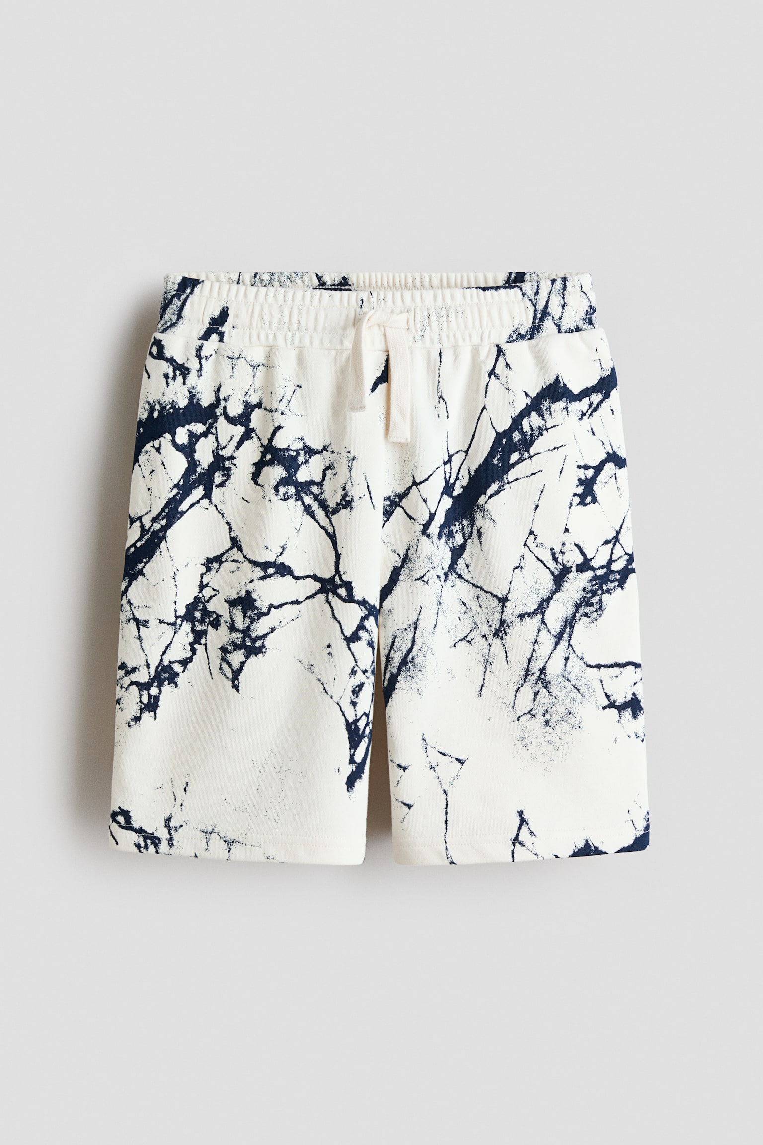 Printed sweatshorts - White/Marbled/Light blue/Patterned/Light grey marl/NYC - 1
