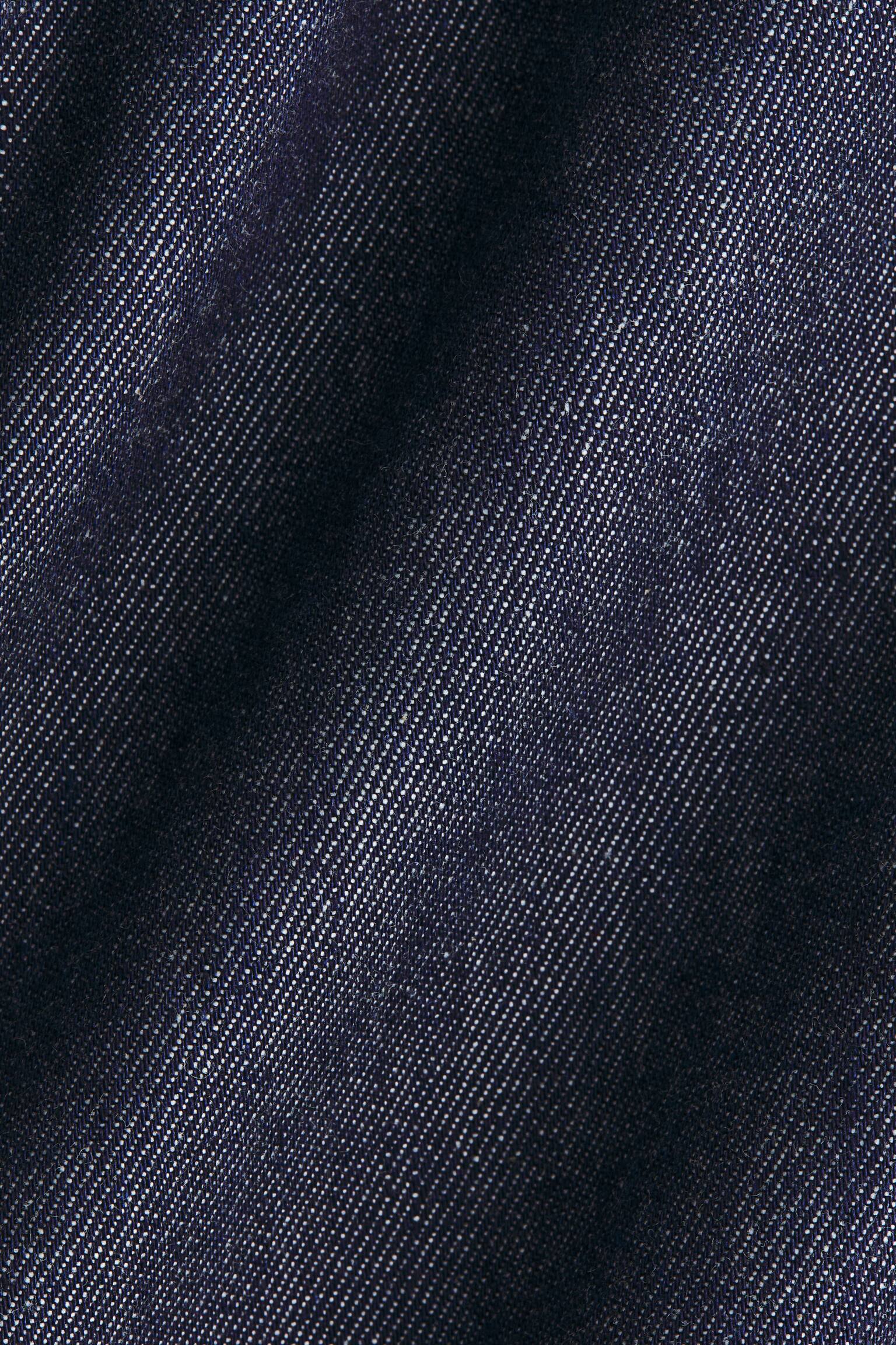 Denim Drawstring Pants - Dark denim blue - 2