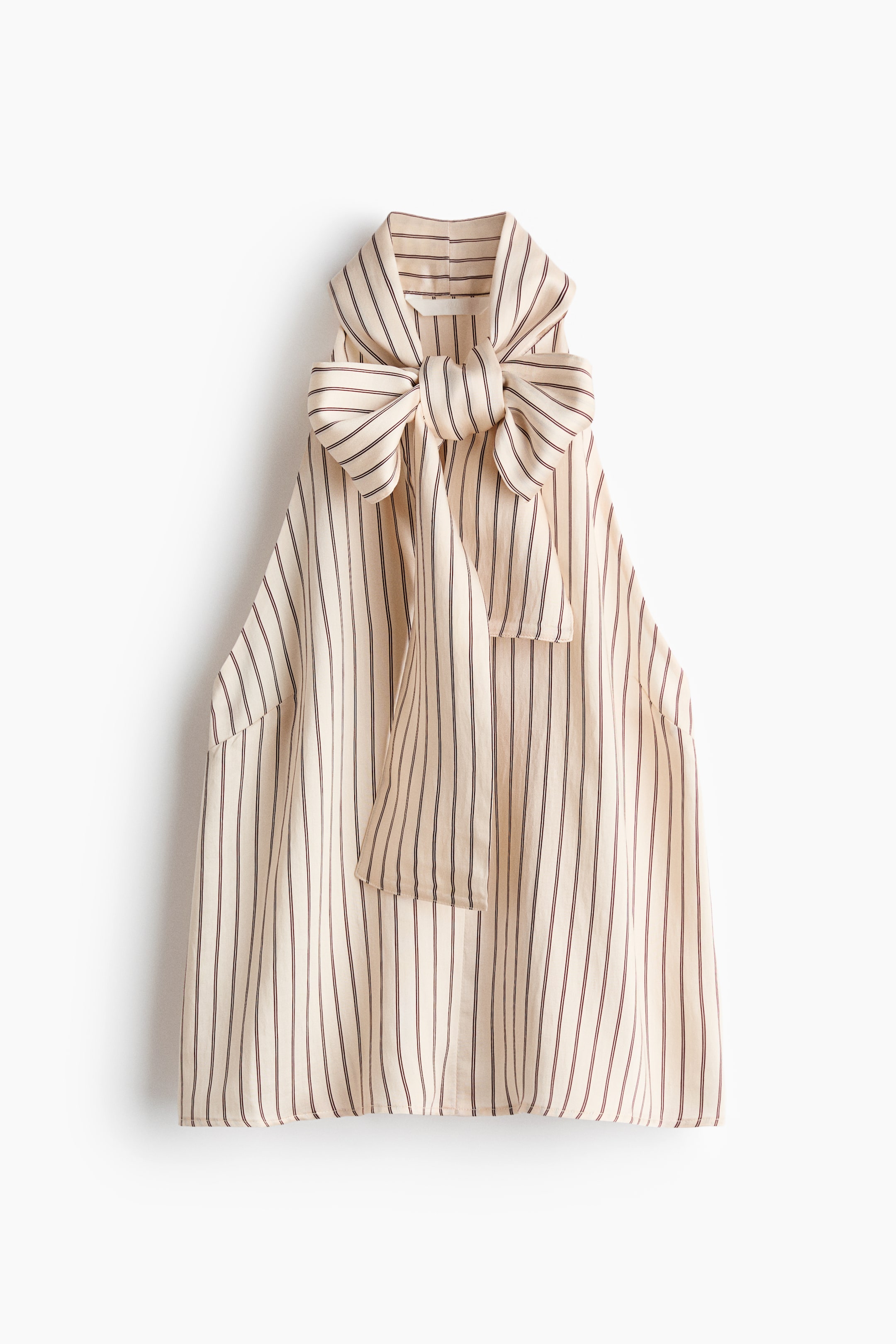 Top with Bow Collar