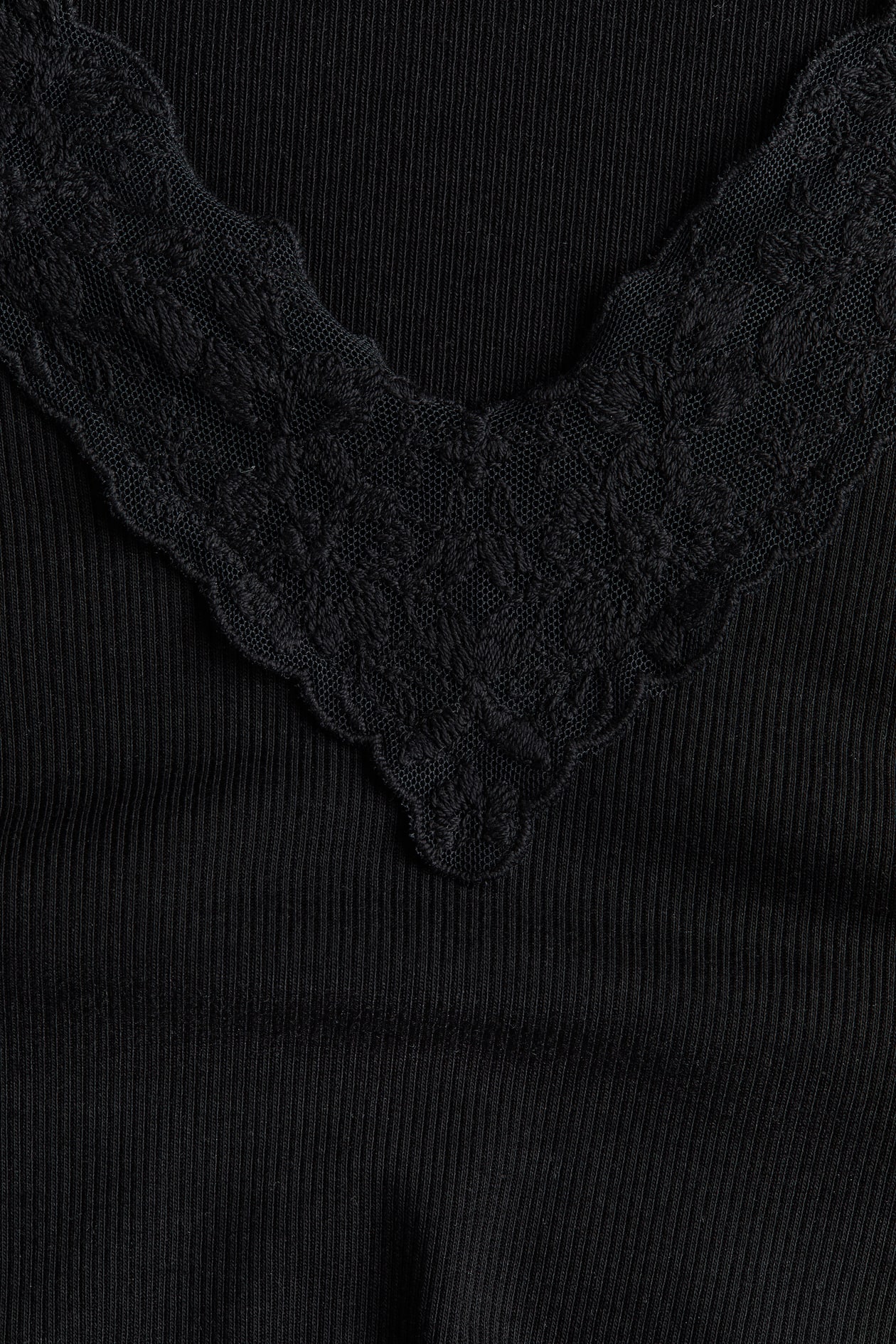 MAMA Ribbed V-Neck Top - image 2