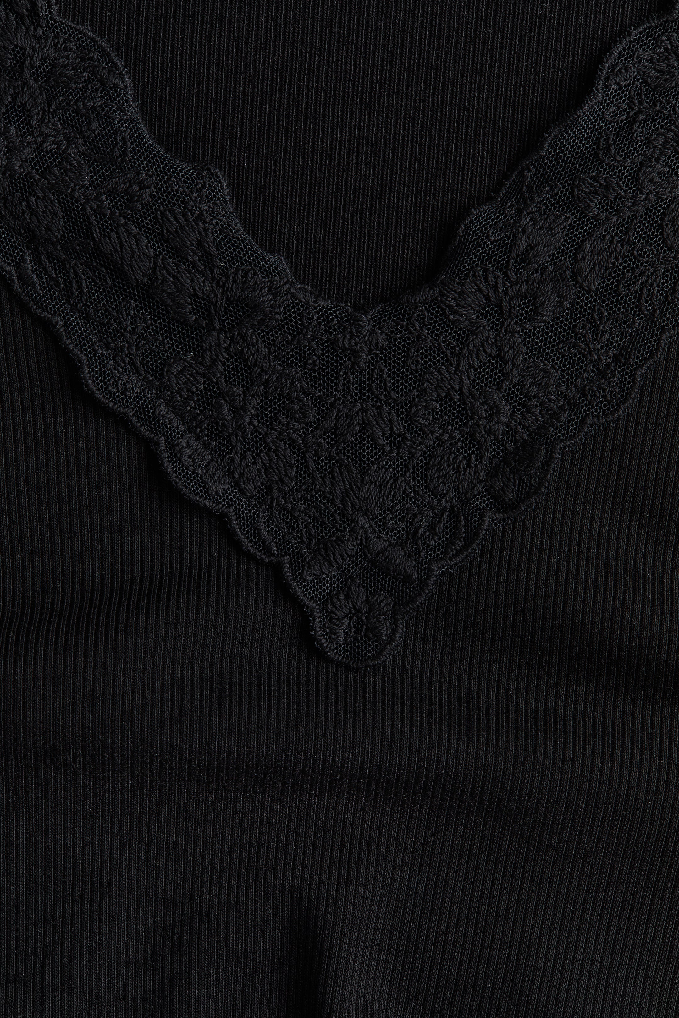 MAMA Ribbed V-Neck Top