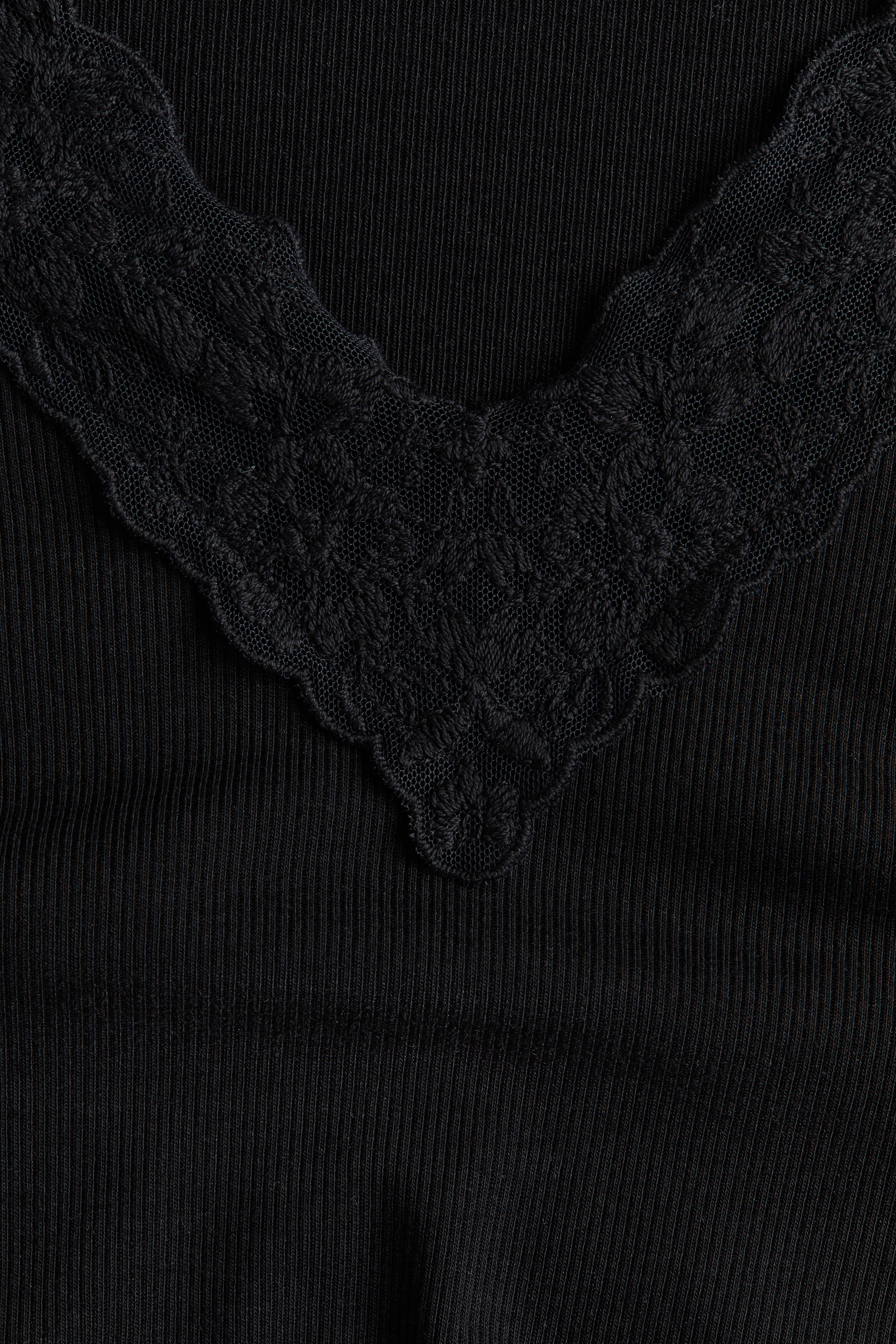 MAMA Ribbed V-Neck Top