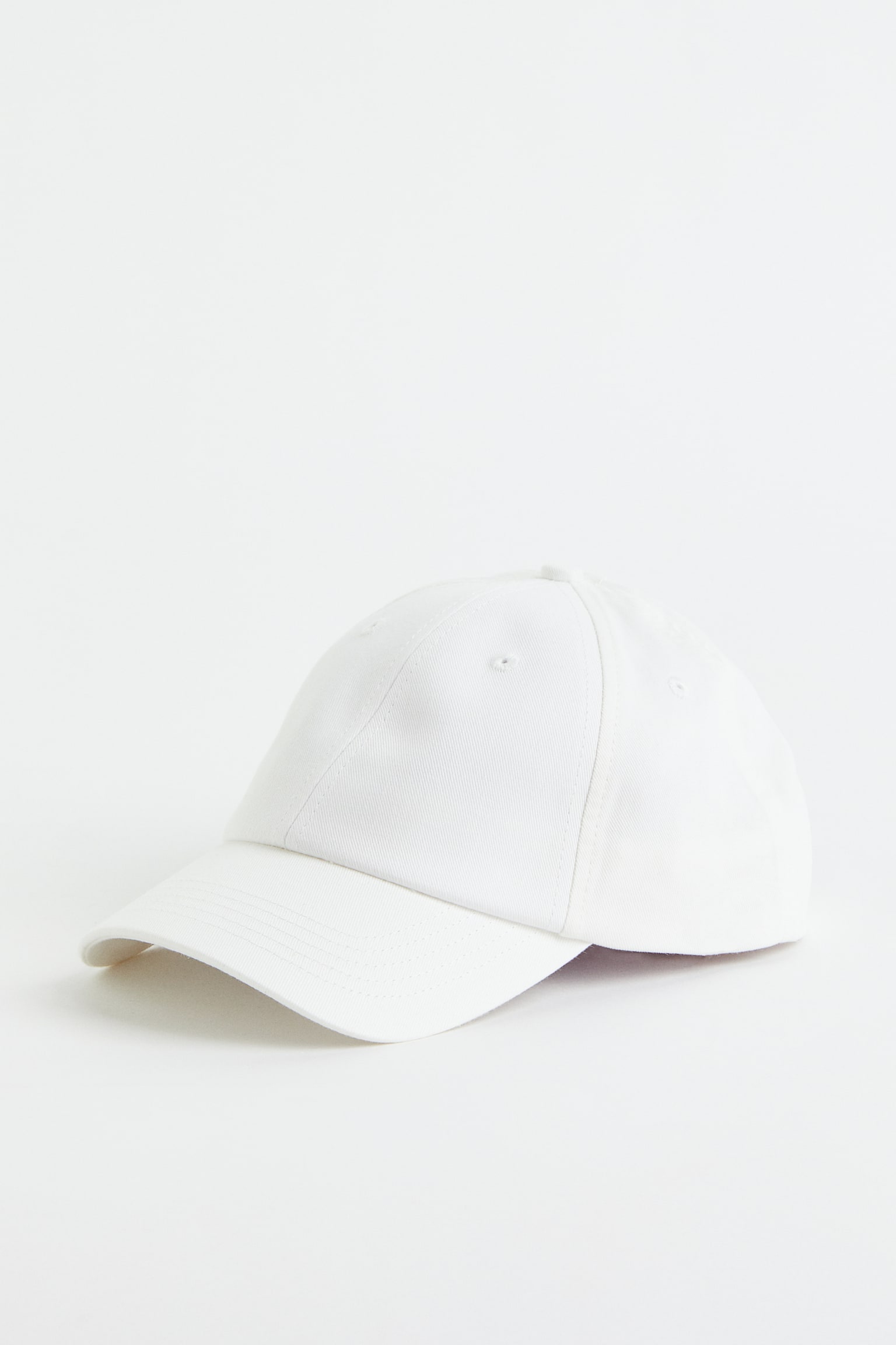 Cotton Twill Cap - White - 1