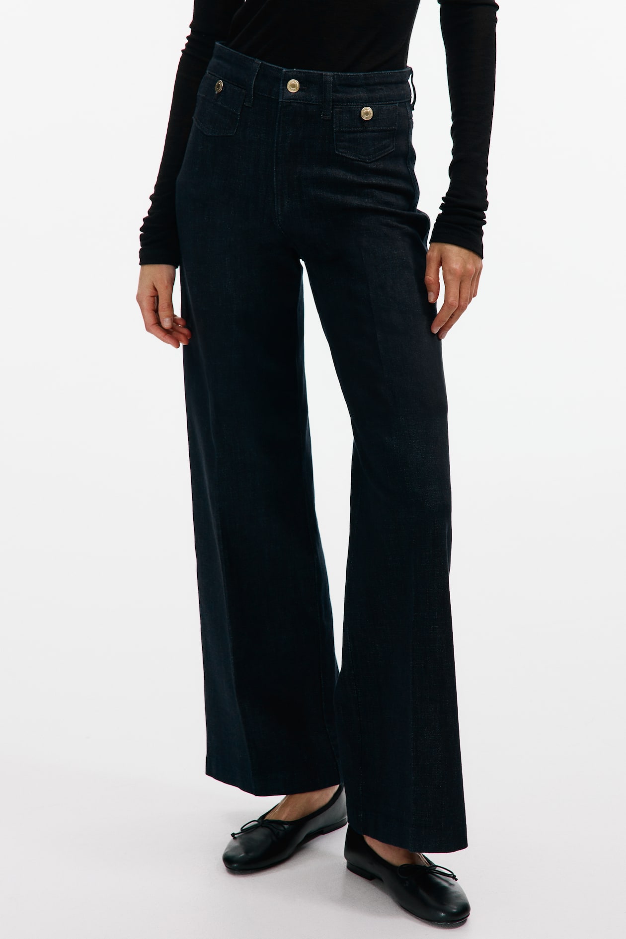 Wide High Waist Ankle Jeans - image 4