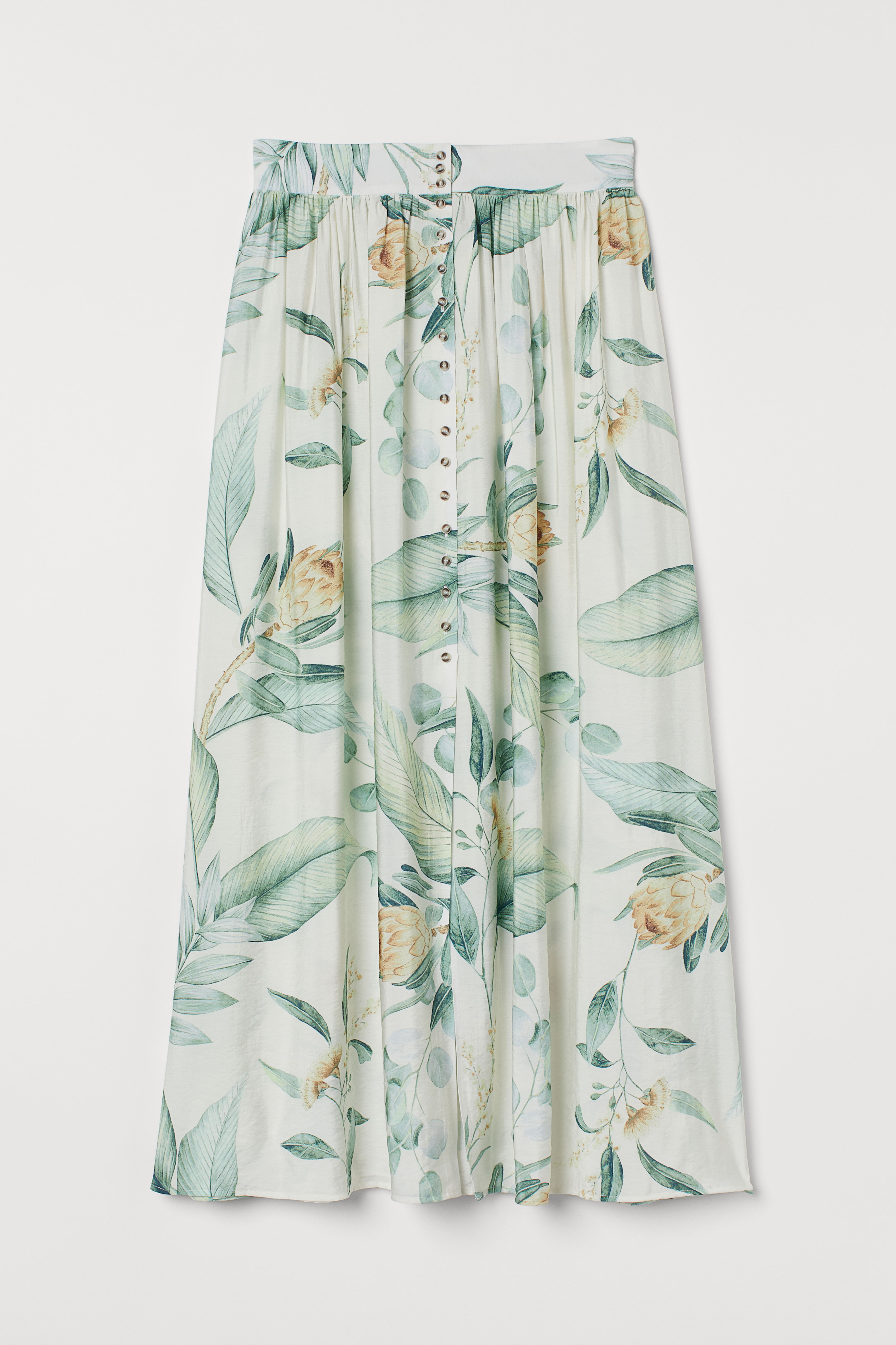 H&m long floral skirt best sale