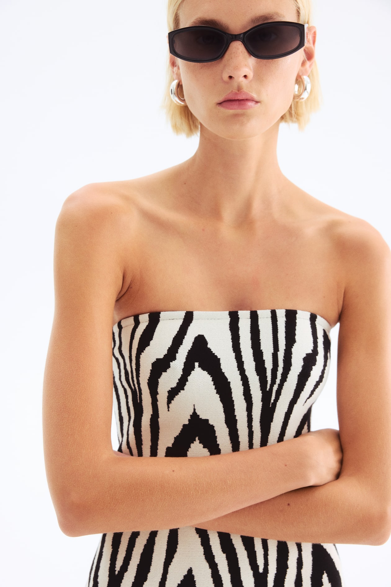 Fine-Knit Bandeau Dress - image 4