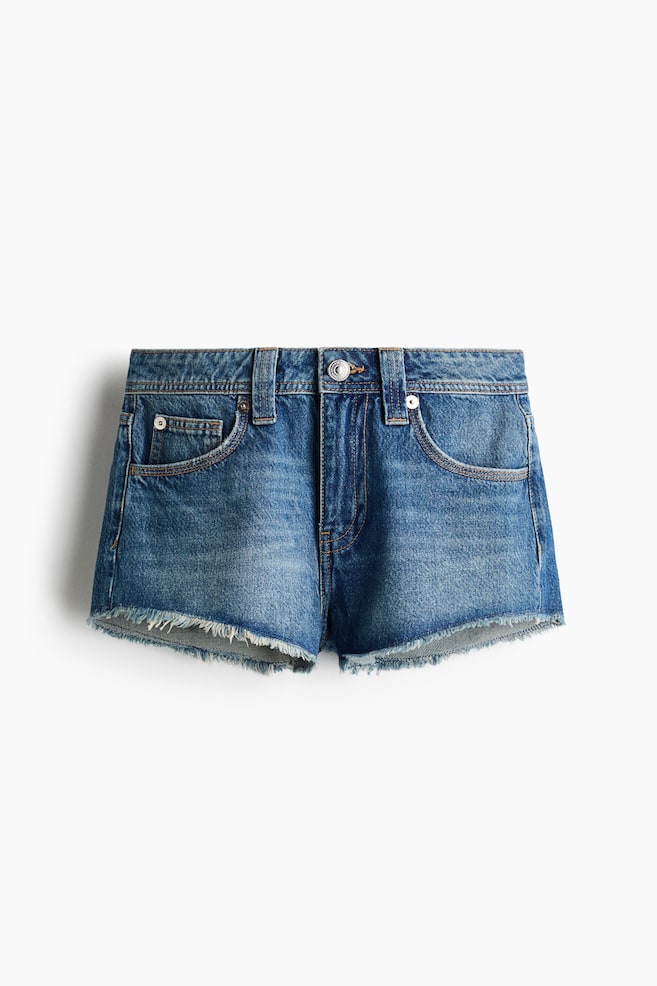Frayed Denim Shorts - Denim blue/Denim gray - 1