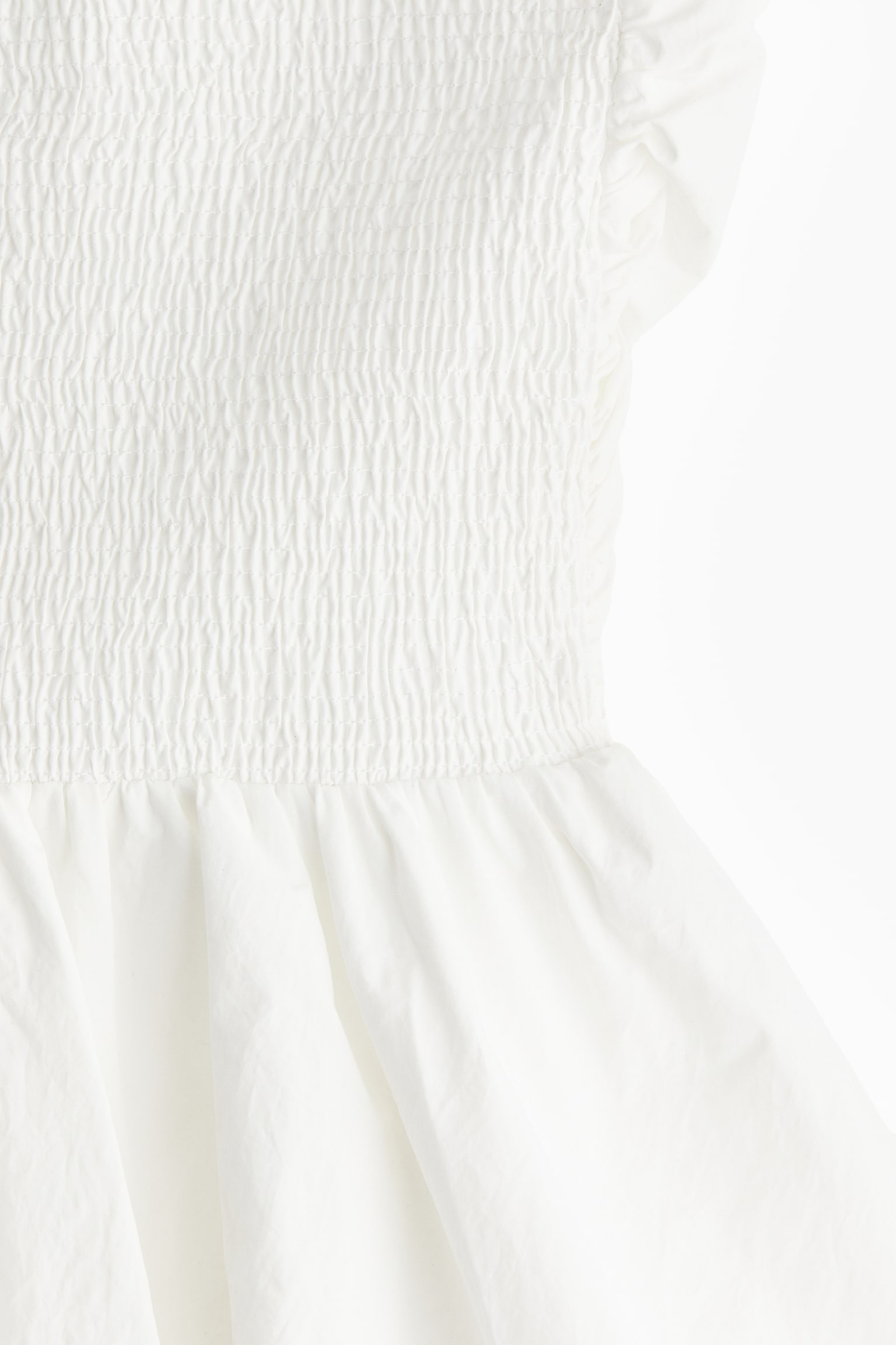 Bubble Hem Bandeau Dress - Cream/Black - 6