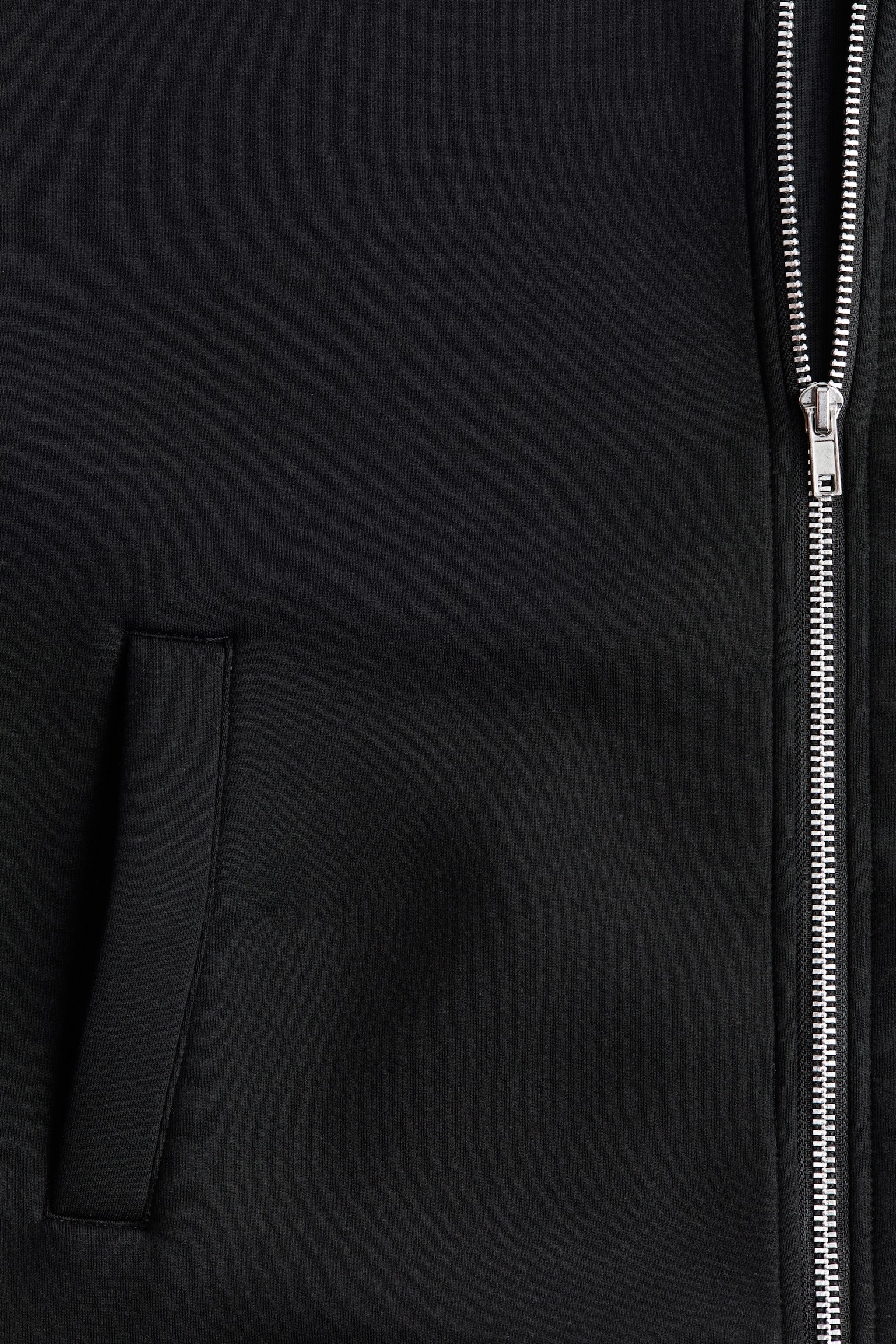 Zip-through scuba cardigan - Black/Grey marl - 6