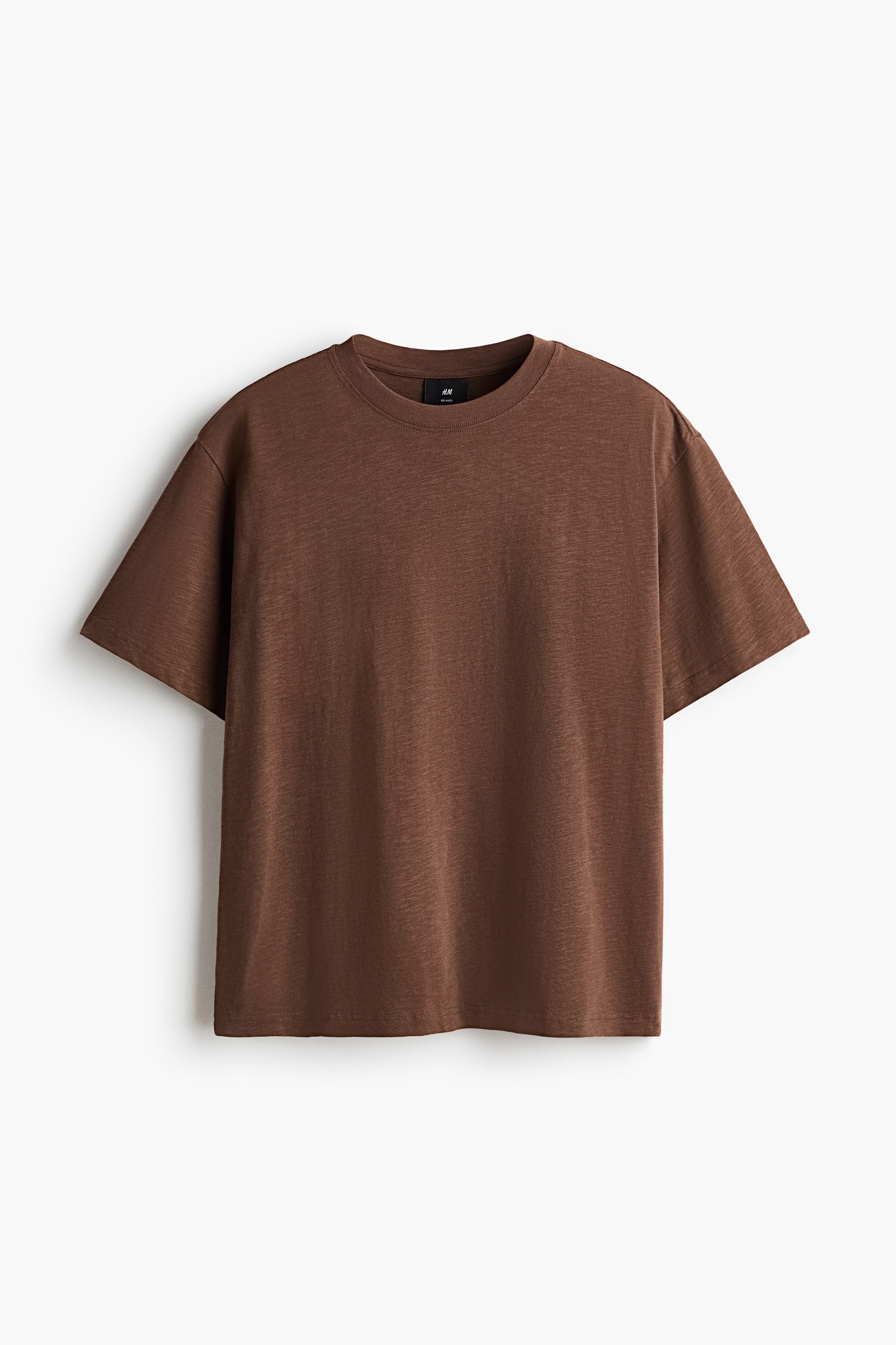 Pamučna majica Relaxed Fit - Smeđa/Crna/Krem/Tamna kaki zelena