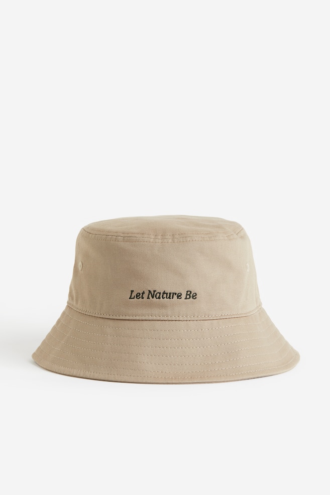 Bucket Hat aus Baumwolle - Beige/Let Nature Be/Schwarz/Always Connected/Cremefarben/Portofino/Helllila/Zone of Peace/Hellgrau/Torino Tour - 1