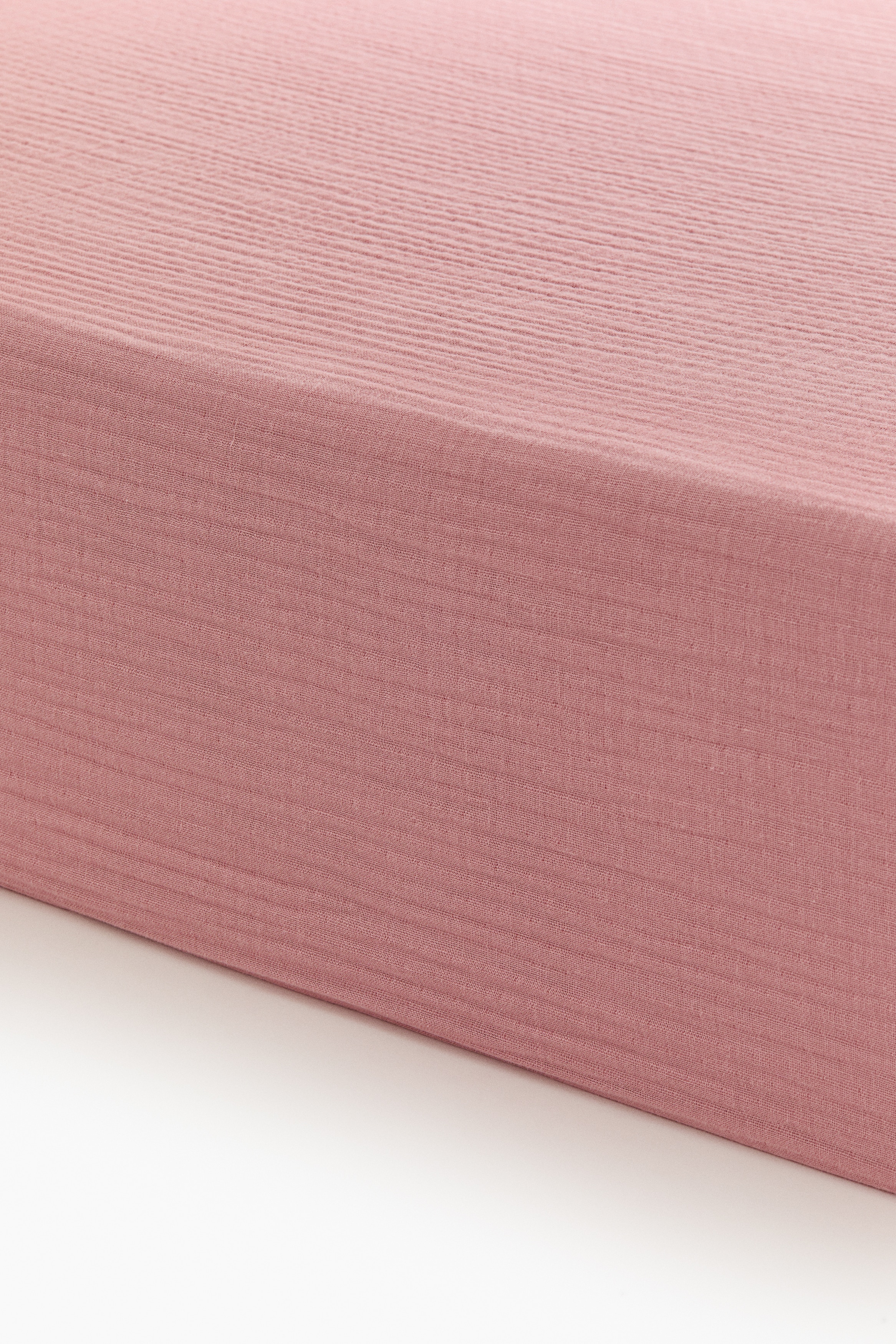 Fitted Crib Sheet - Dusty pink/White/Light beige/Sage green/Light blue/Light green
